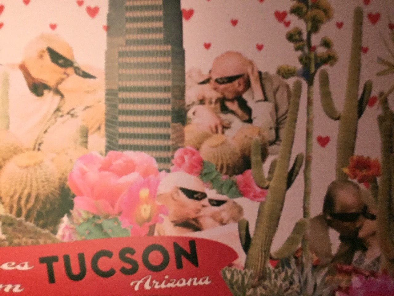 Kisses from Tucson postcard Caleb Gutierrez