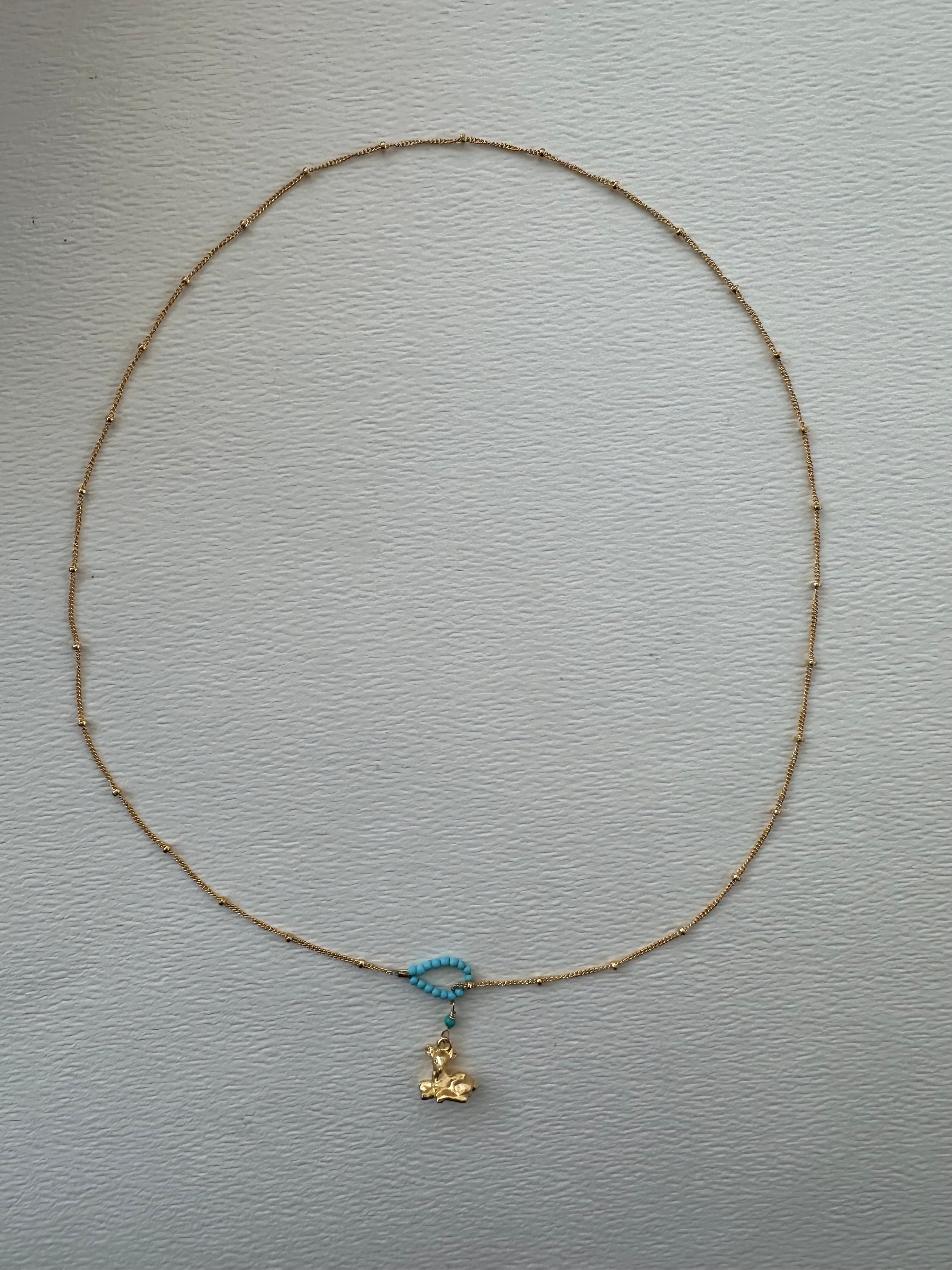 NECKLACE // LASSO // TURQUOISE // DEER