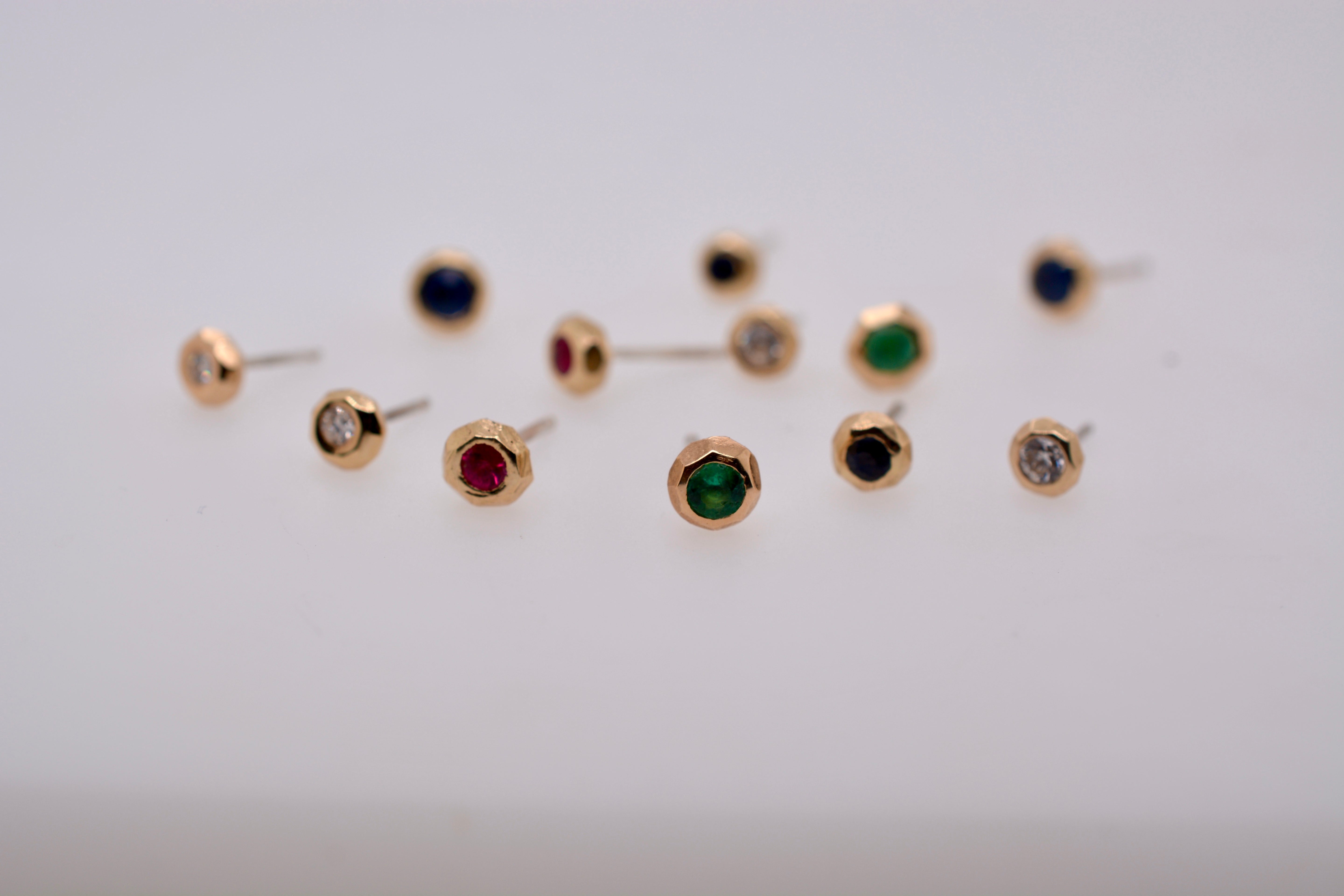 RAW & REFINED // LARGE STUD // DIAMOND