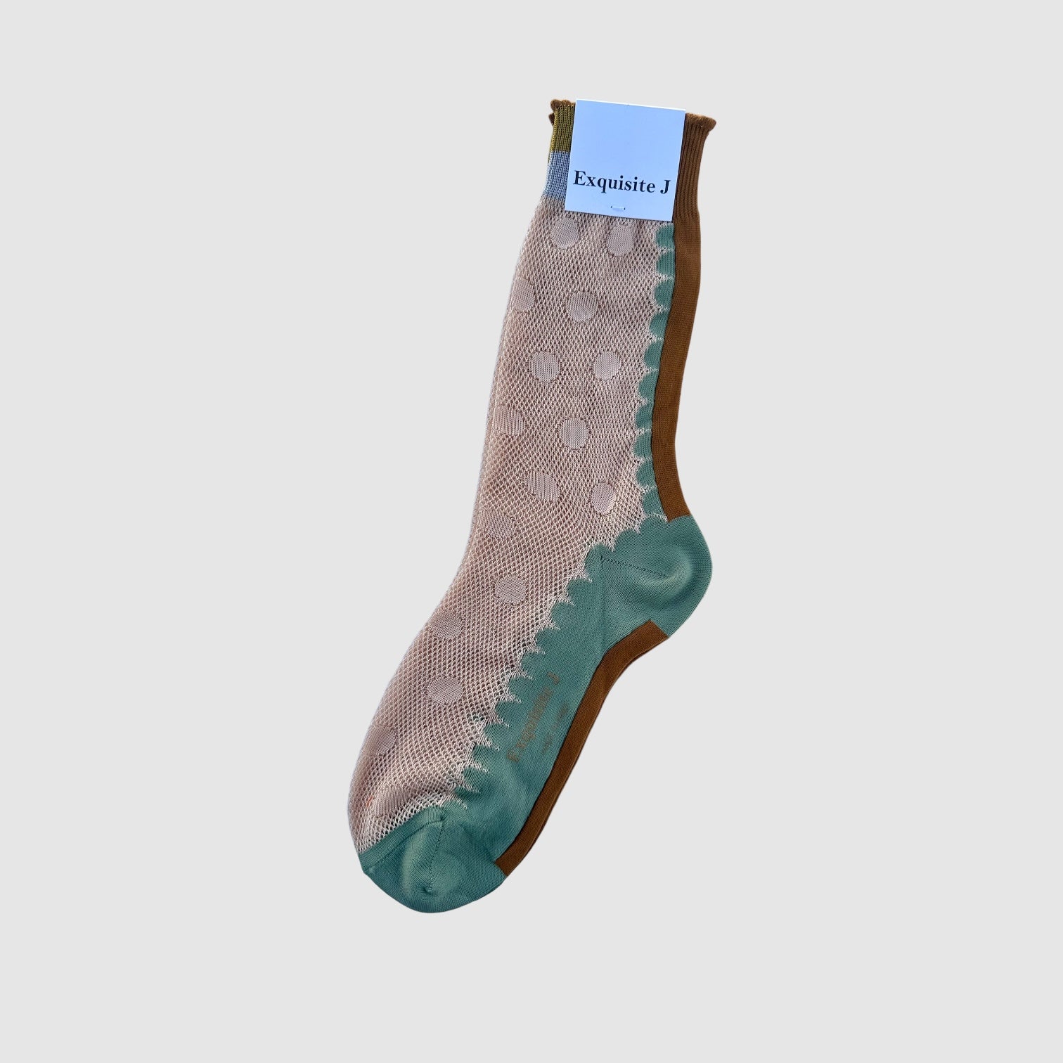 EXQUISITE J SOCKS // THE LEISURE CIRCLE // SOFT SEA