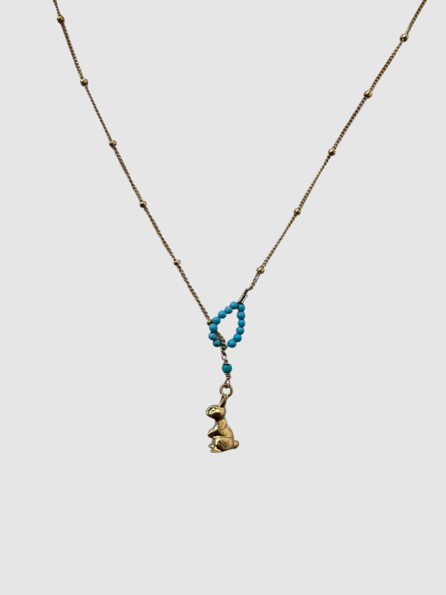 NECKLACE // LASSO // TURQUOISE // BUNNY