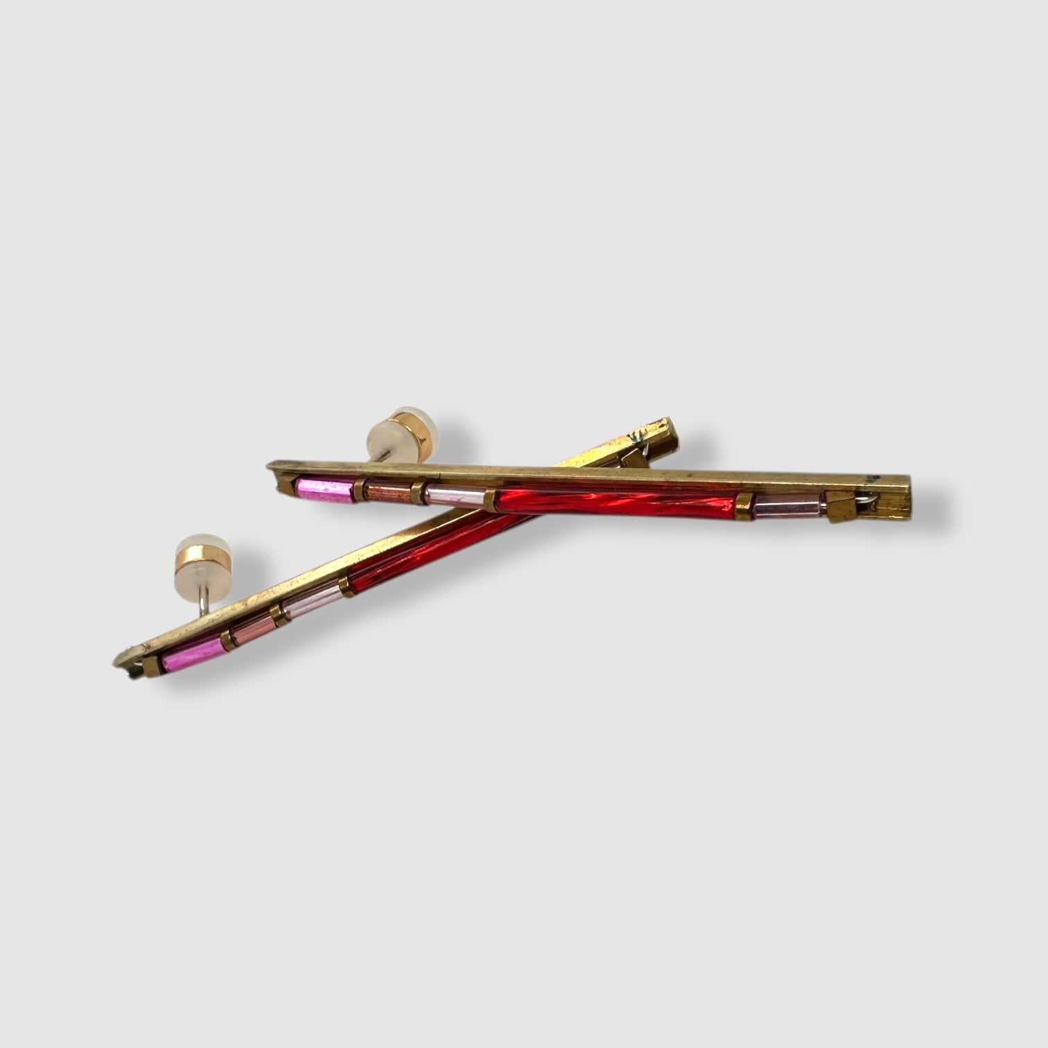 HEART OF GLASS // # 6 RED & PINK // STUDS