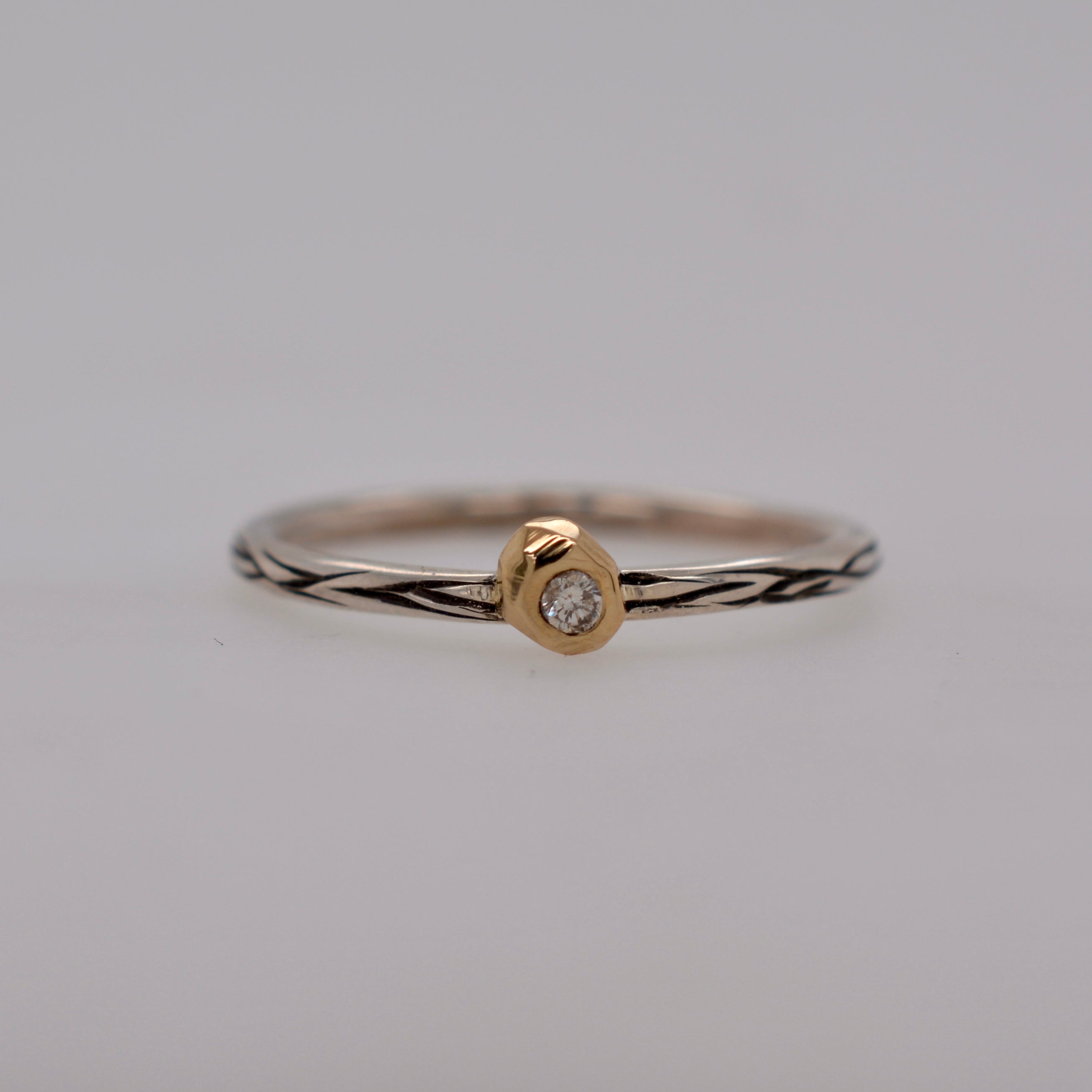 DIAMOND DROP RING // SMALL