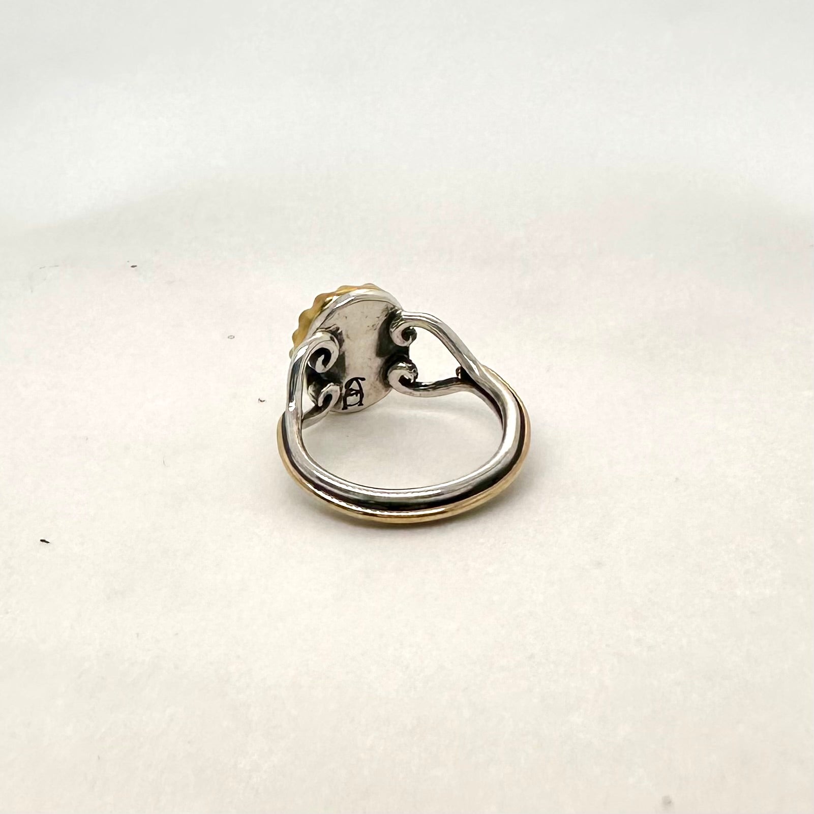 HEIRLOOM RING // SEED PEARLS // OVAL MOONSTONE
