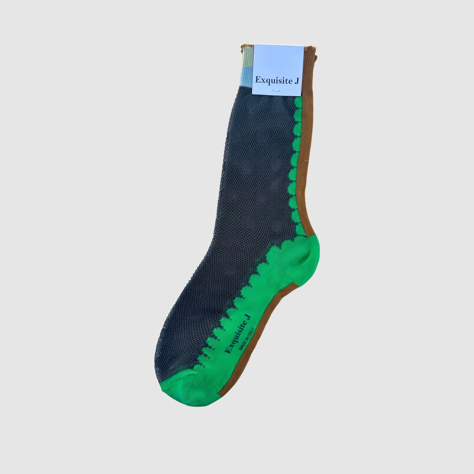 EXQUISITE J SOCKS // THE LEISURE CIRCLE //  SHARP GREEN