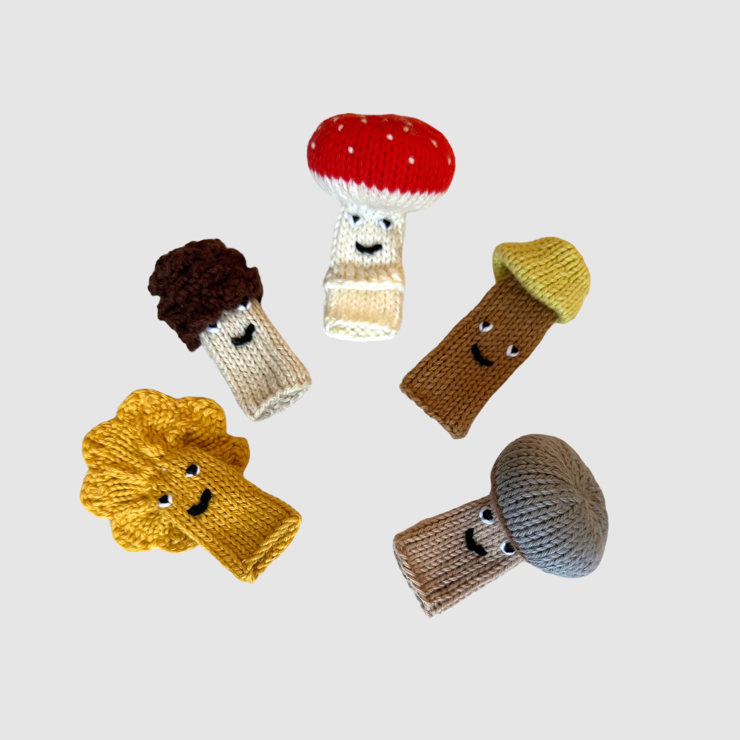 BLABLA // FINGER PUPPETS SET // MUSHROOMS