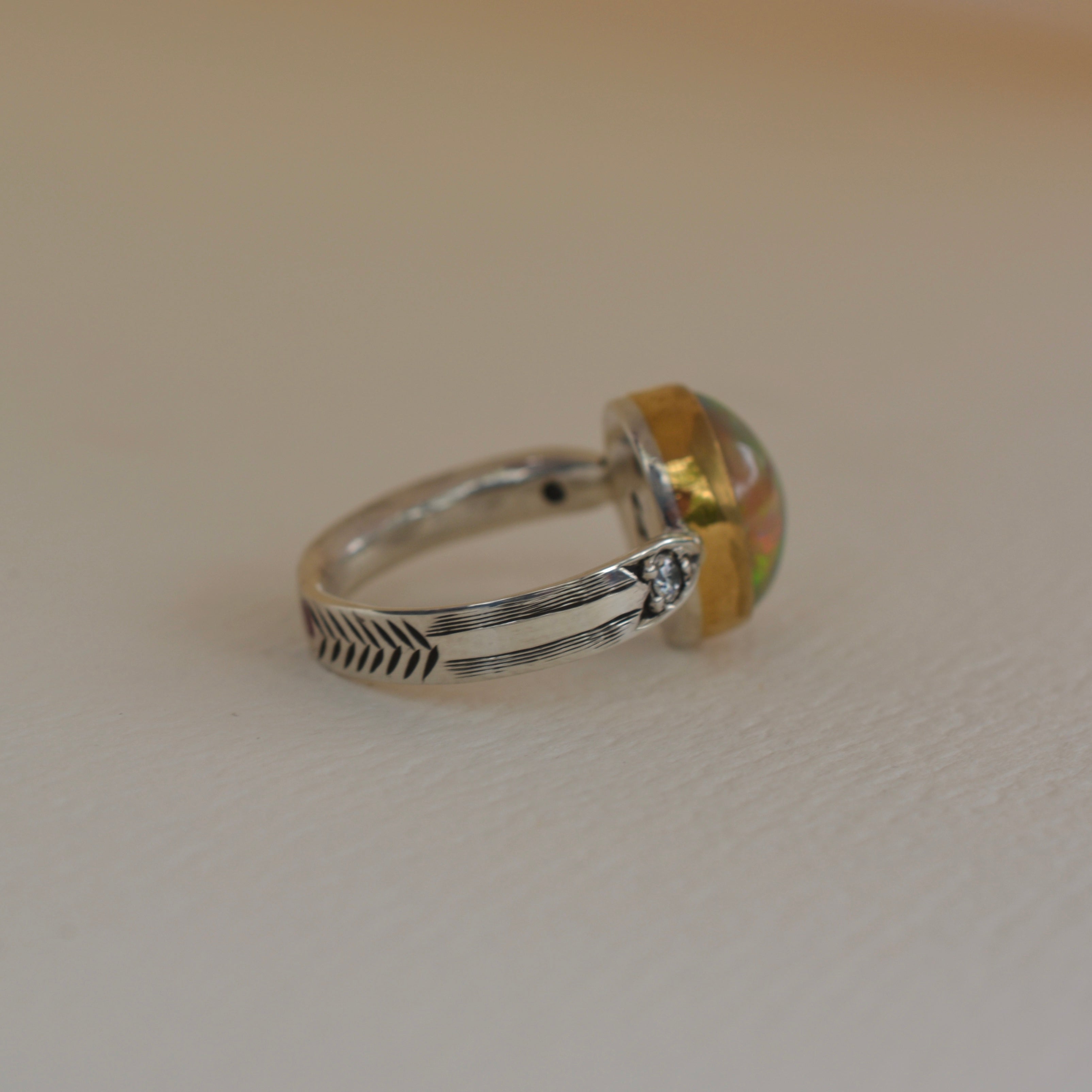 RING // ARROW // ETHIOPIAN OPAL