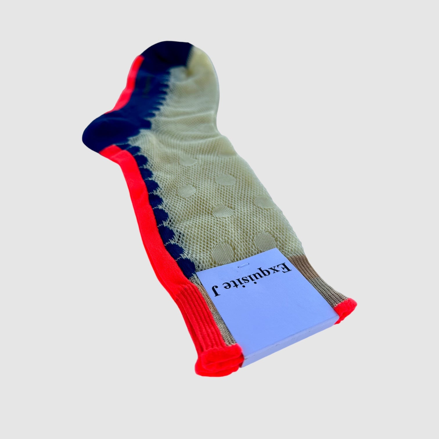 EXQUISITE J SOCKS // THE LEISURE CIRCLE // NEON STRIPE