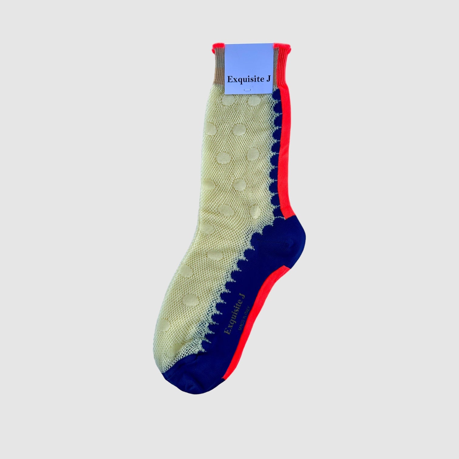 EXQUISITE J SOCKS // THE LEISURE CIRCLE // NEON STRIPE