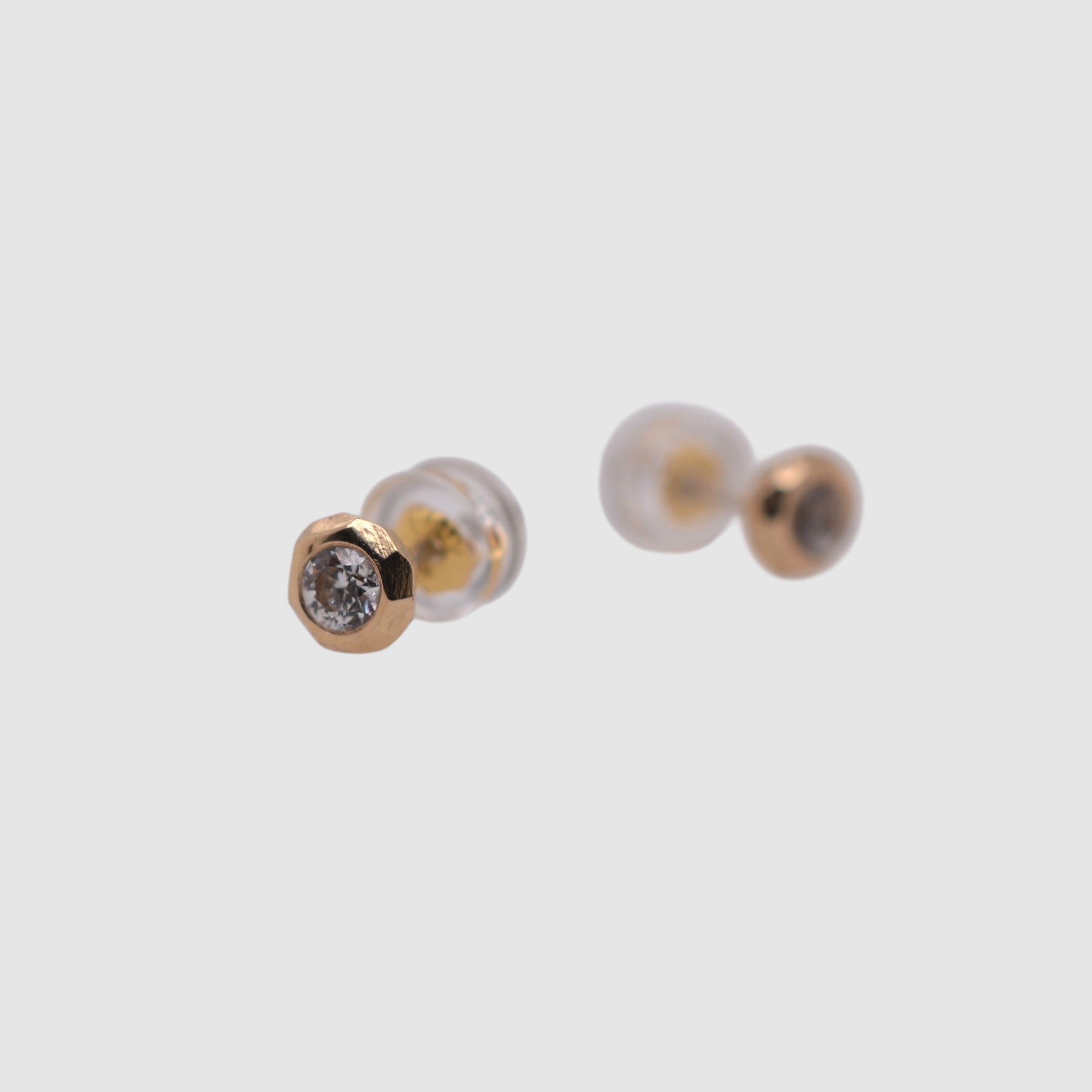 RAW & REFINED // LARGE STUD // DIAMOND