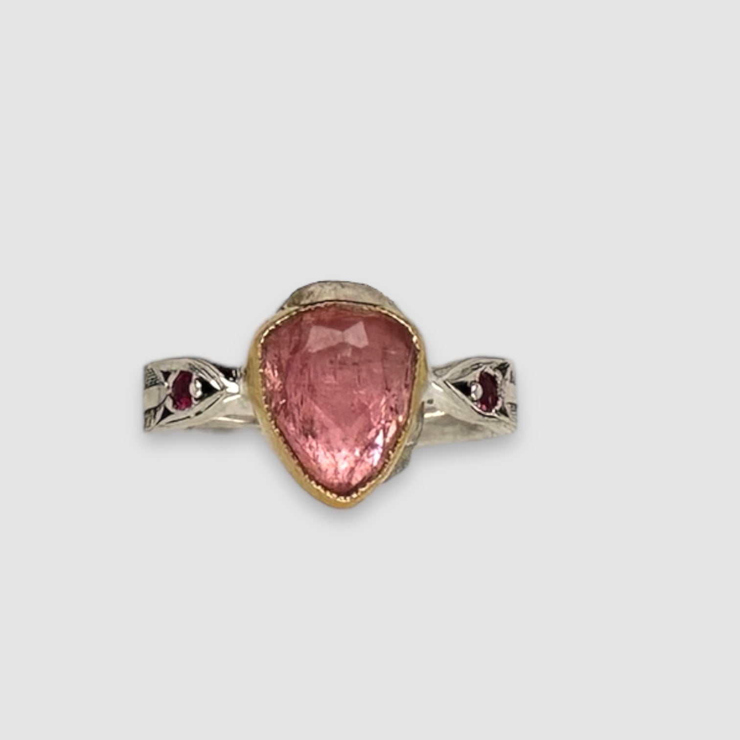 ARROW RING // TRIANGLE PINK TOURMALINE
