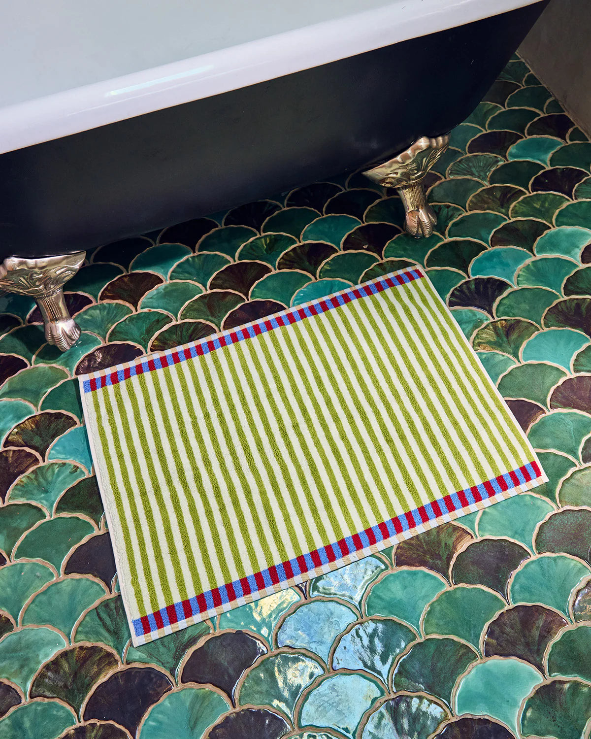BATH MAT // LANTERNFLY STRIPE