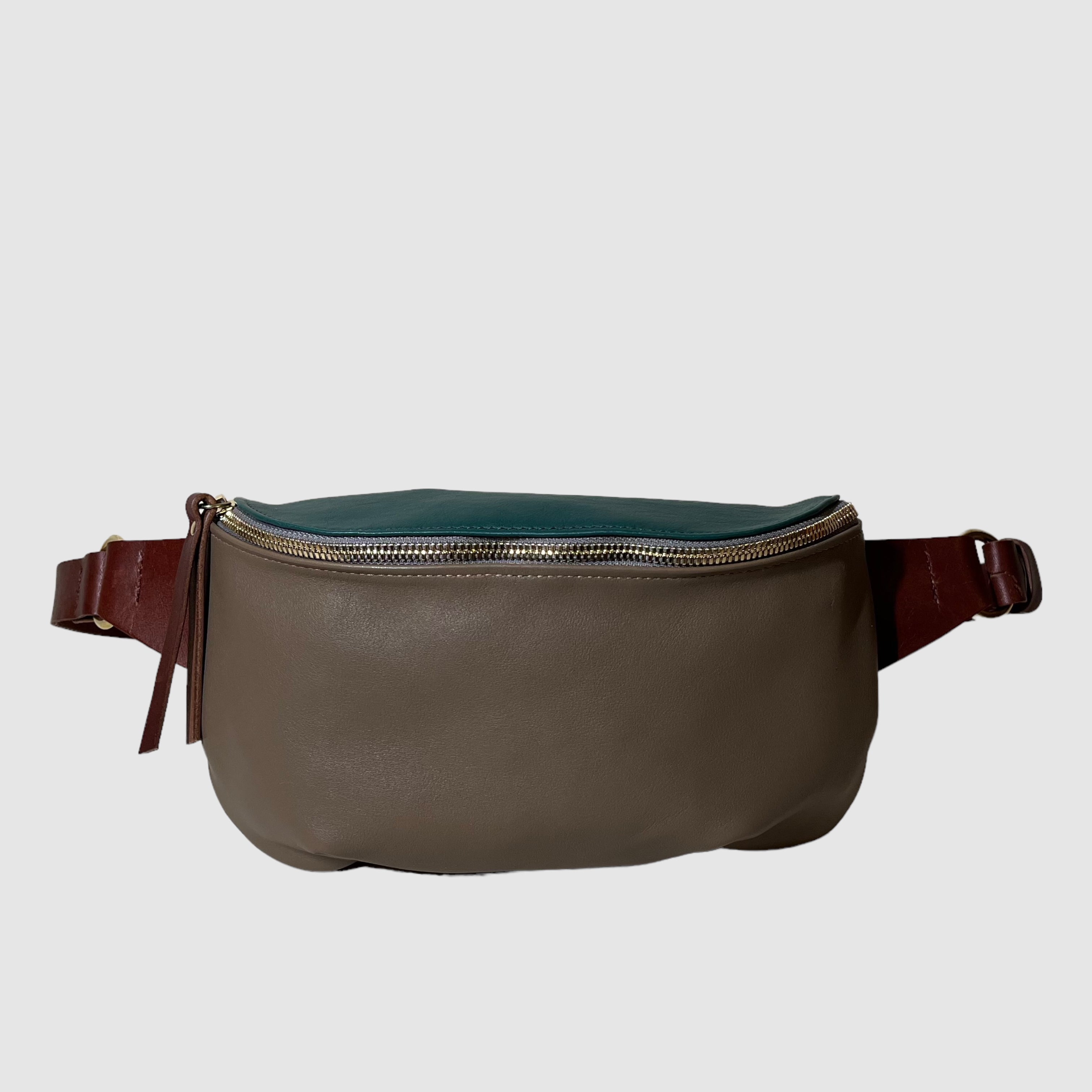 SATCHEL // CROSSBODY BAG // CLAY & SEA GREEN