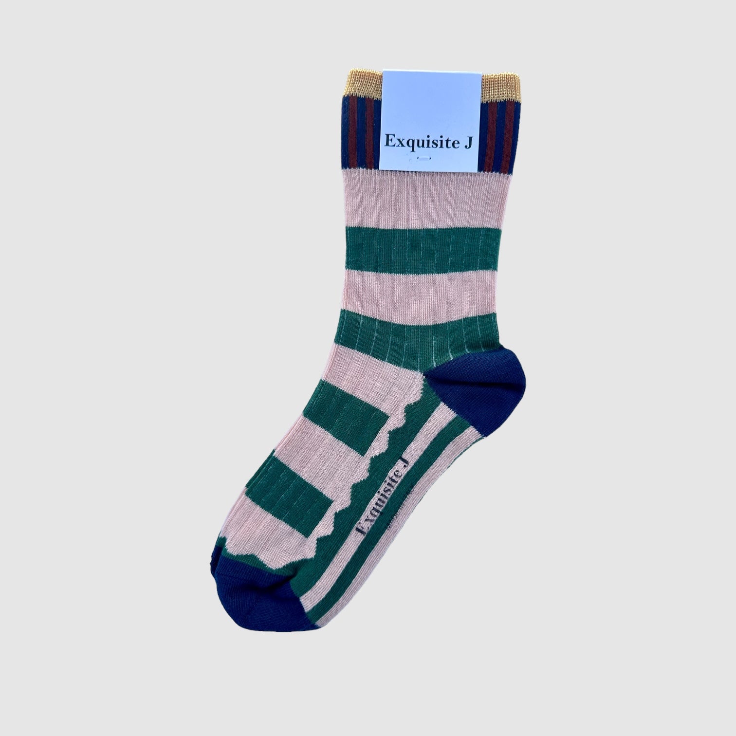 EXQUISITE J SOCKS //  CARNIVAL // SOFT STRIPES