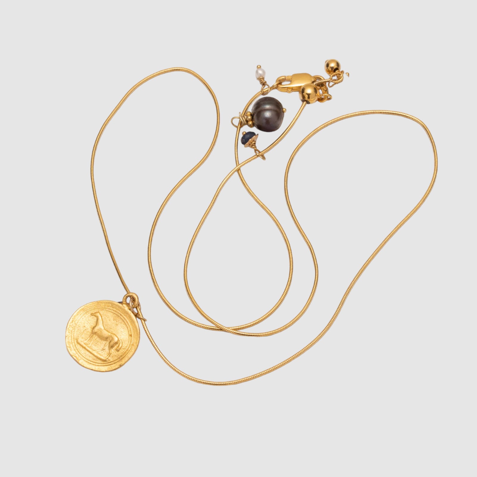 PRIMA VERMEIL ADJUSTABLE NECKLACE // PONY