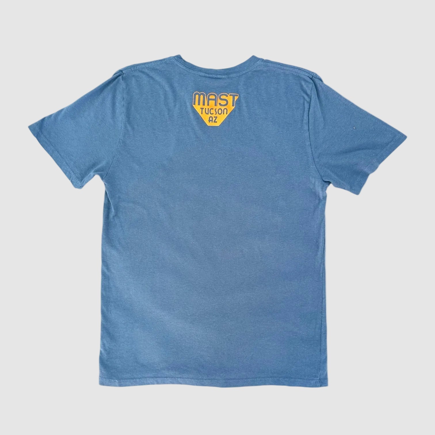 T-SHIRT // SKY & NEON MANDARIN