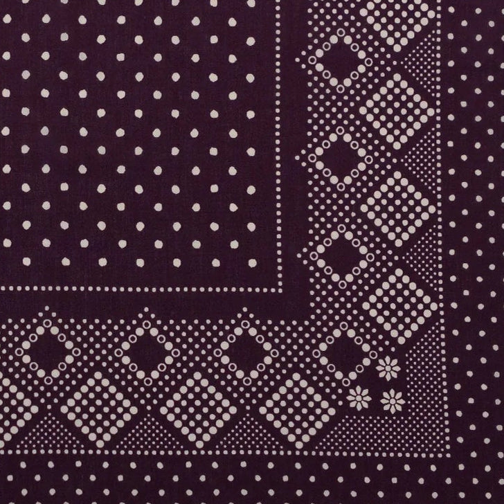 COTTON DAISY BANDANA // PLUM