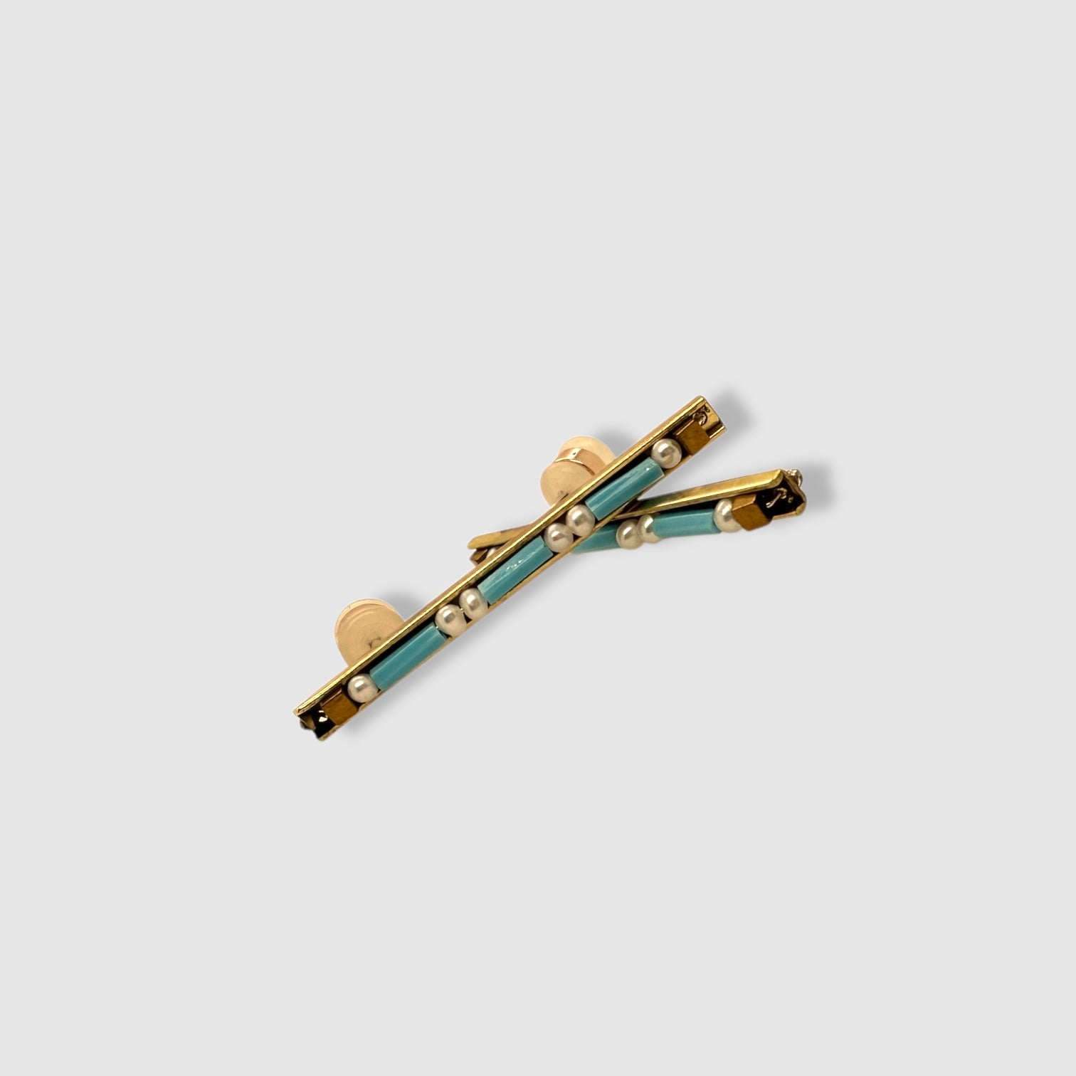 HEART OF GLASS // # 4 TURQUOISE & PEARLS // STUDS