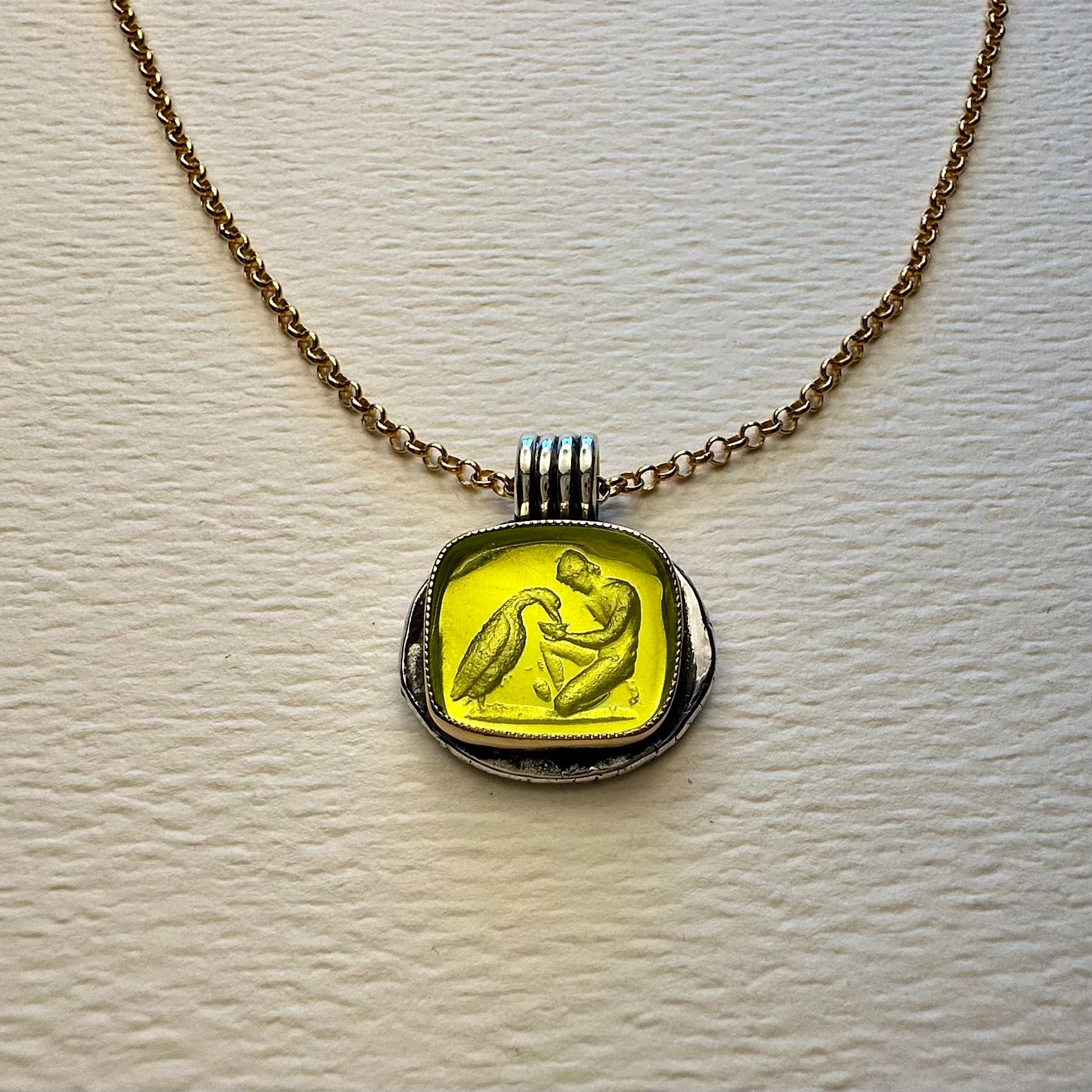 HEIRLOOM INTAGLIO // LIME GREEN // GANYMEDE