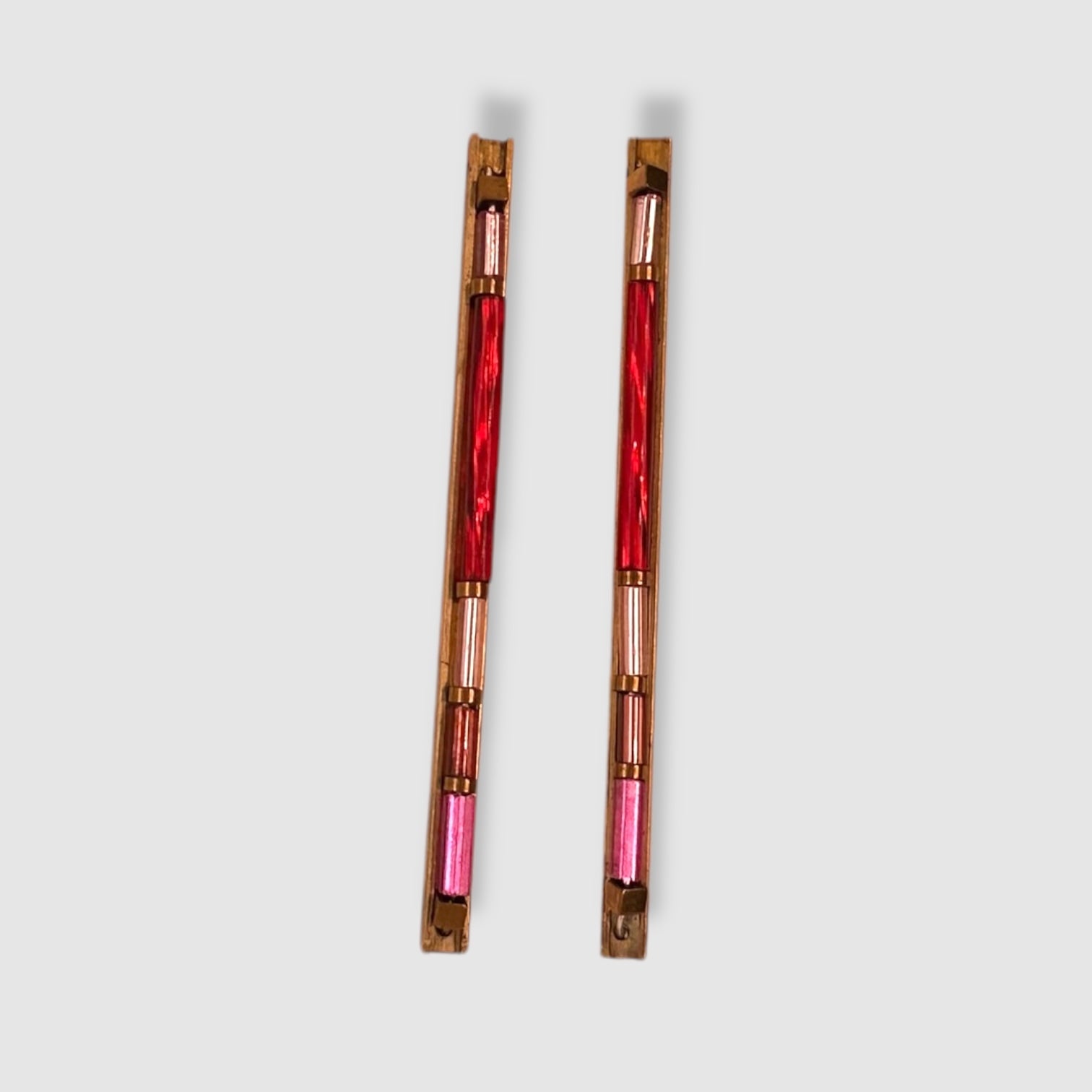 HEART OF GLASS // # 6 RED & PINK // STUDS