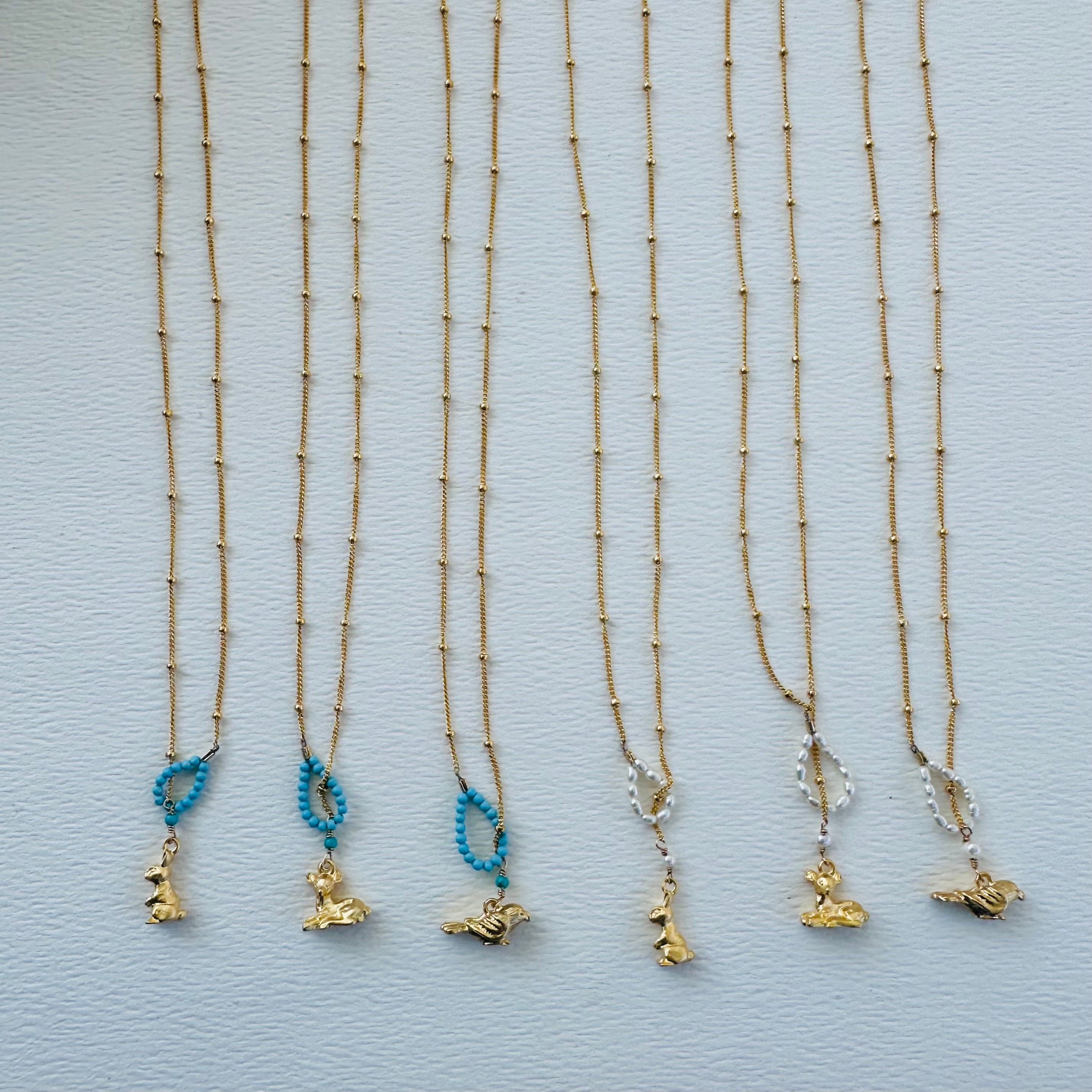 NECKLACE // LASSO // TURQUOISE // DEER