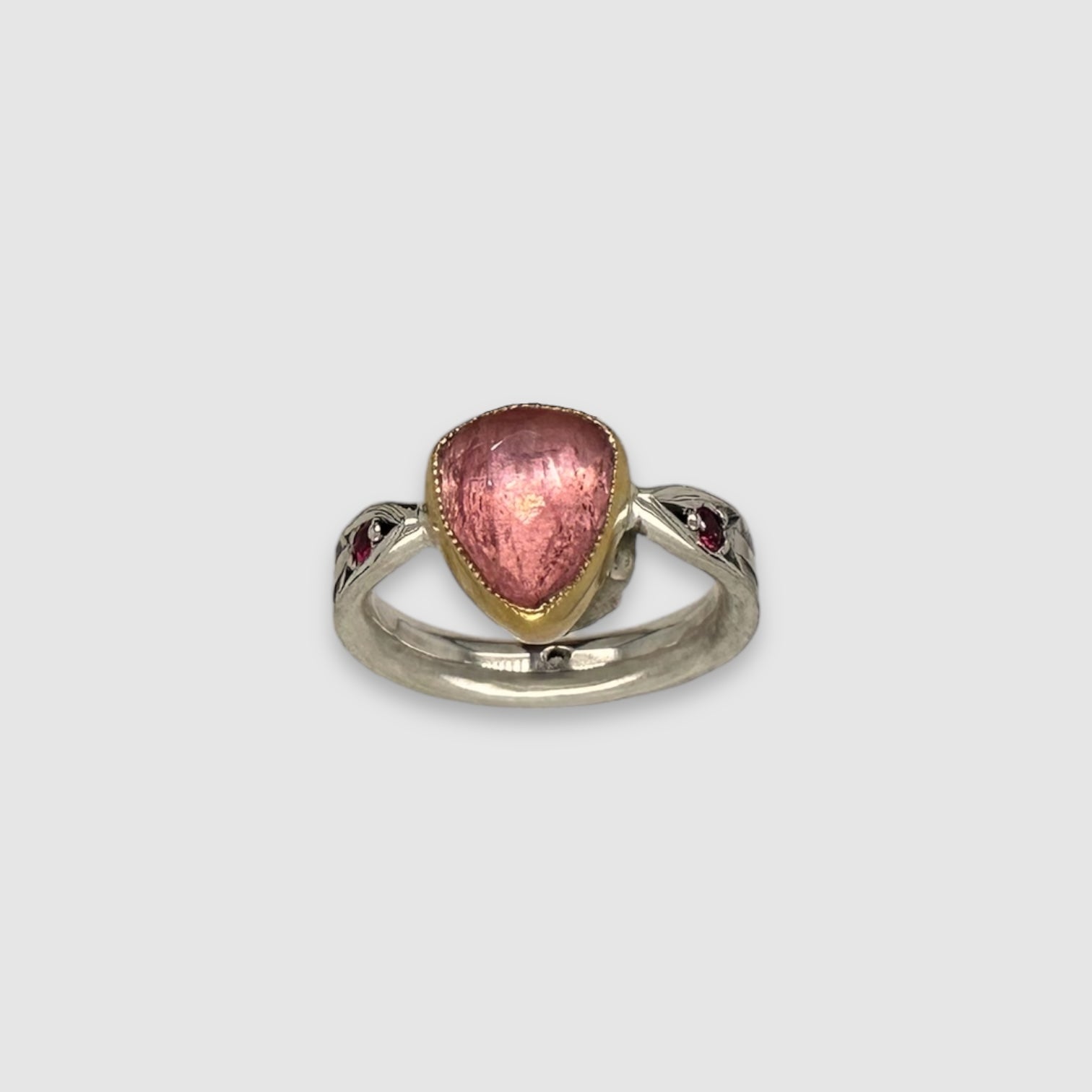 ARROW RING // TRIANGLE PINK TOURMALINE