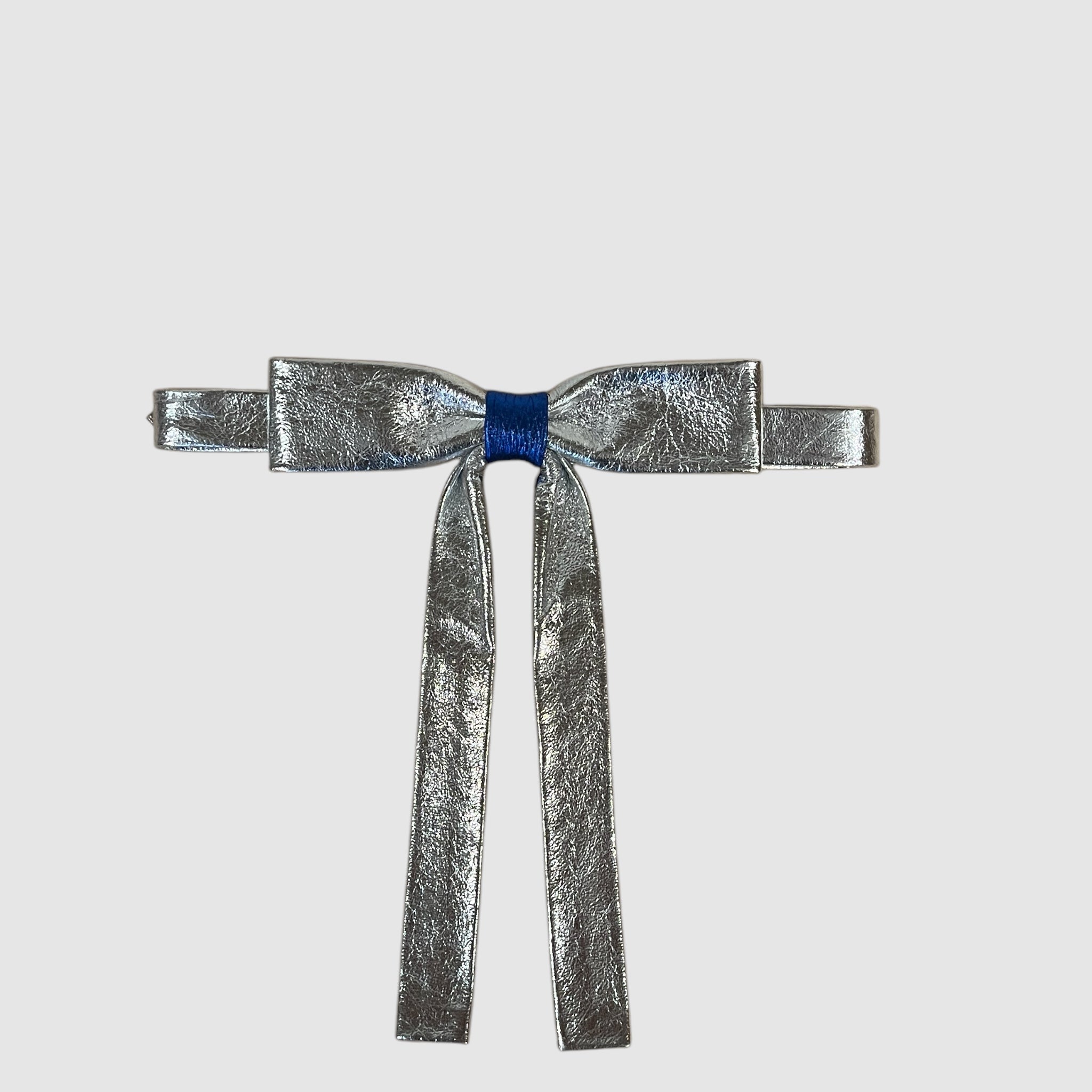 WILDER NECK BOW // SILVER CITY + ELECTRIC BLUE