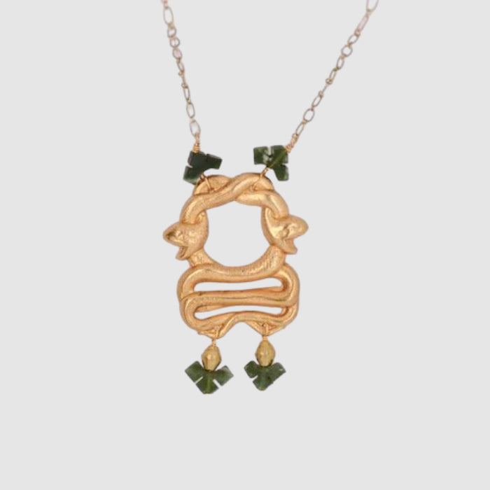 SERPENTS  DAMBALLA NECKLACE // JADE