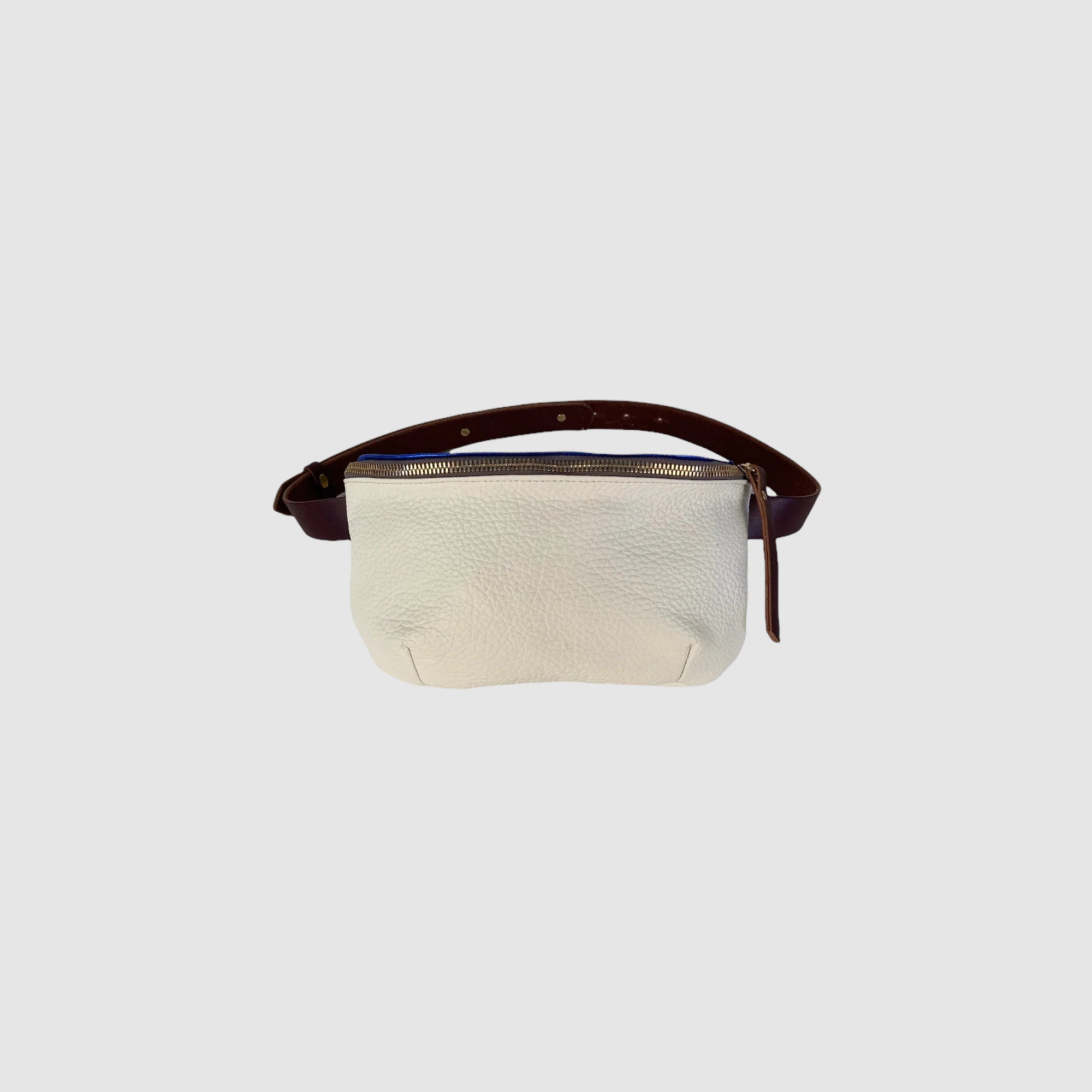 TUCKER BELT BAG // WHITE ELECTRIC BLUE