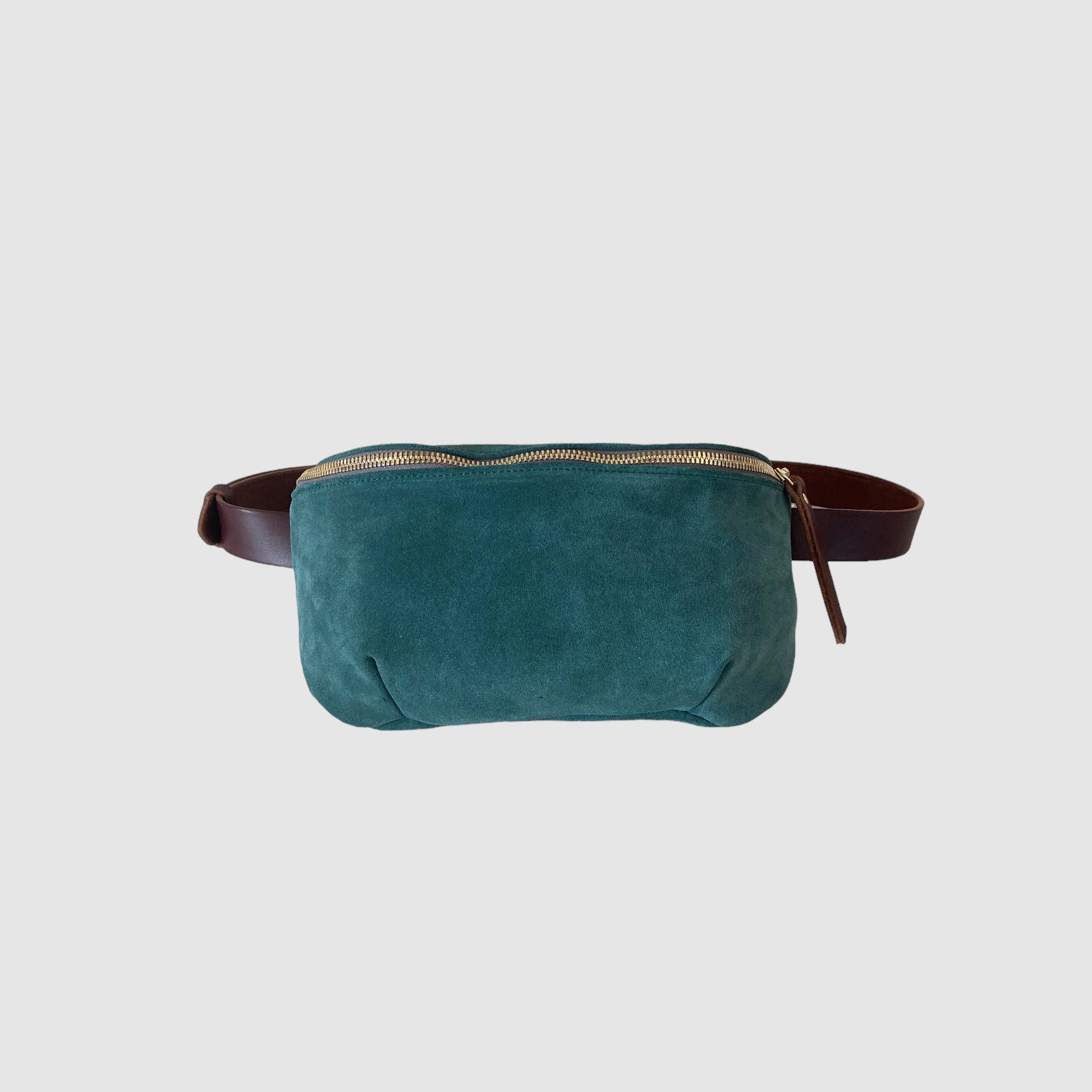 TUCKER BELT BAG // SUEDE SEA GREEN