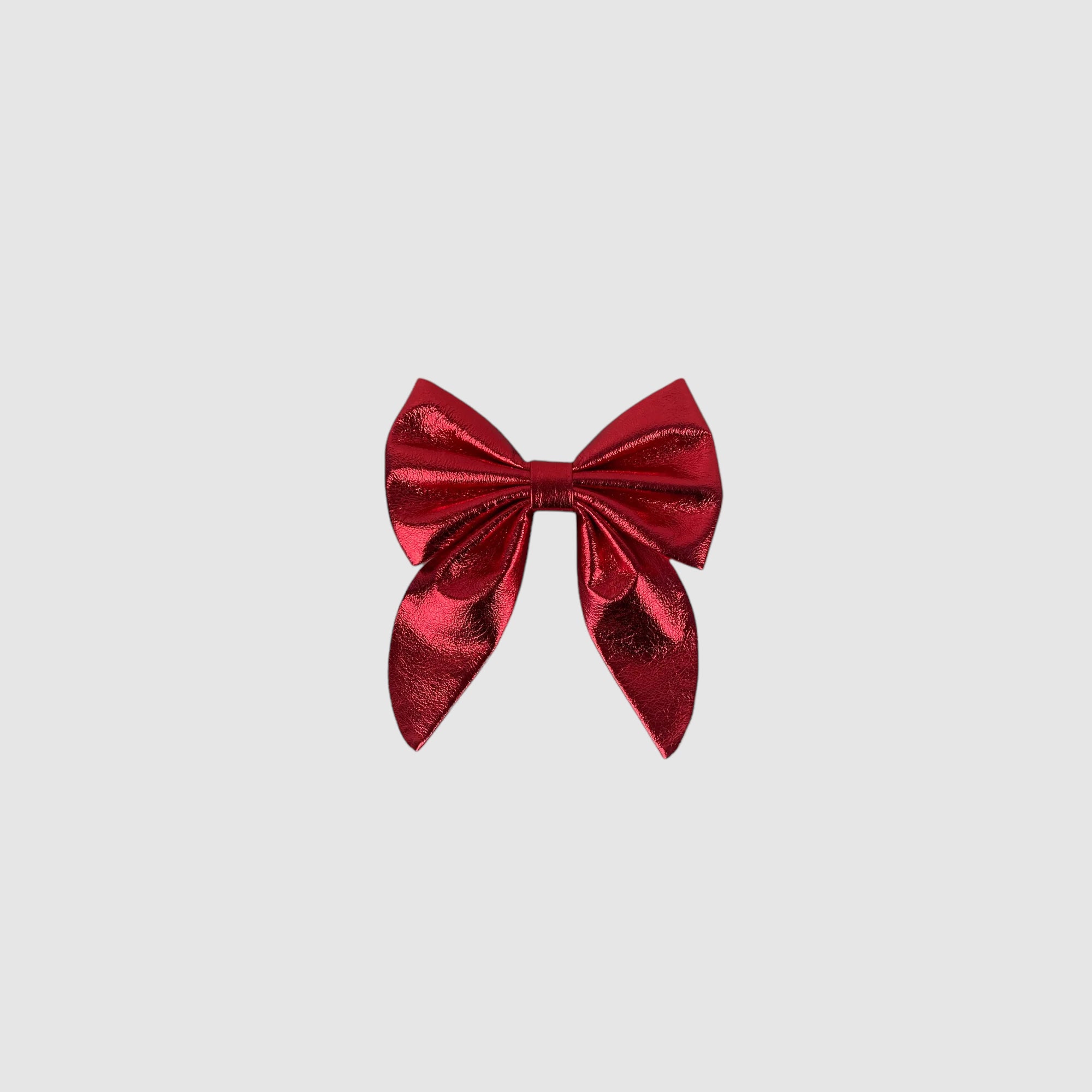 WINGED NECK BOW // PALMER RED