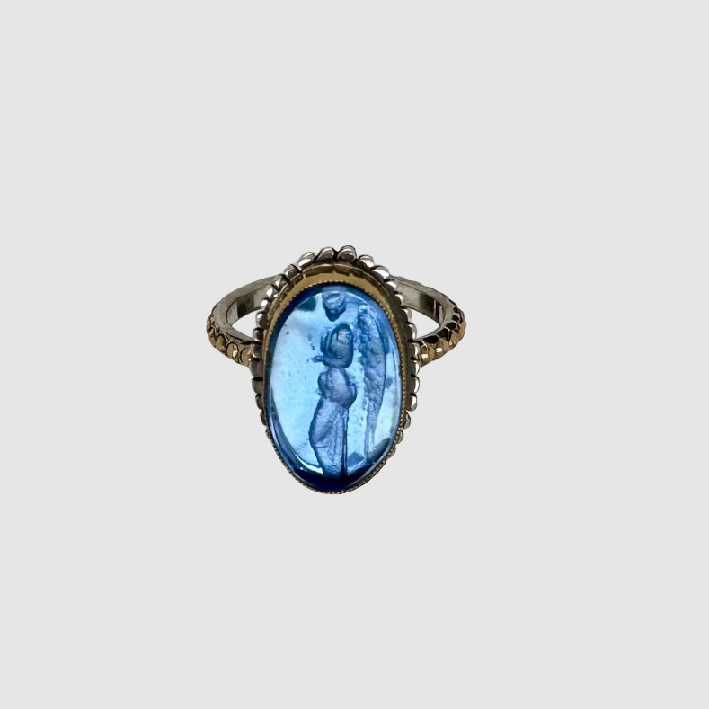 INTAGLIO // RING // BLUE // NIKE GODDESS OF VICTORY