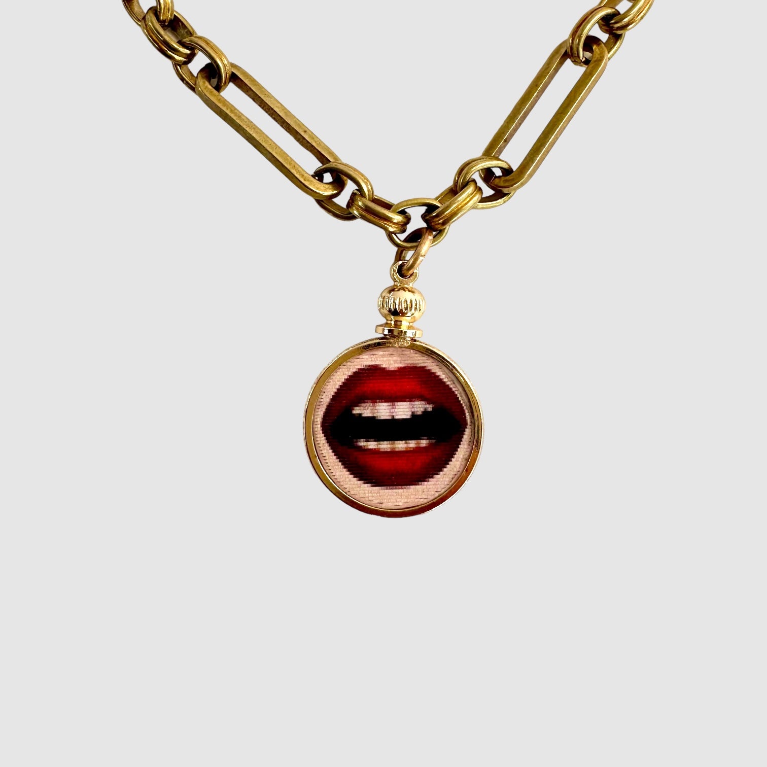 NECKLACE // BRASS // KISS ME KISS ME KISS ME