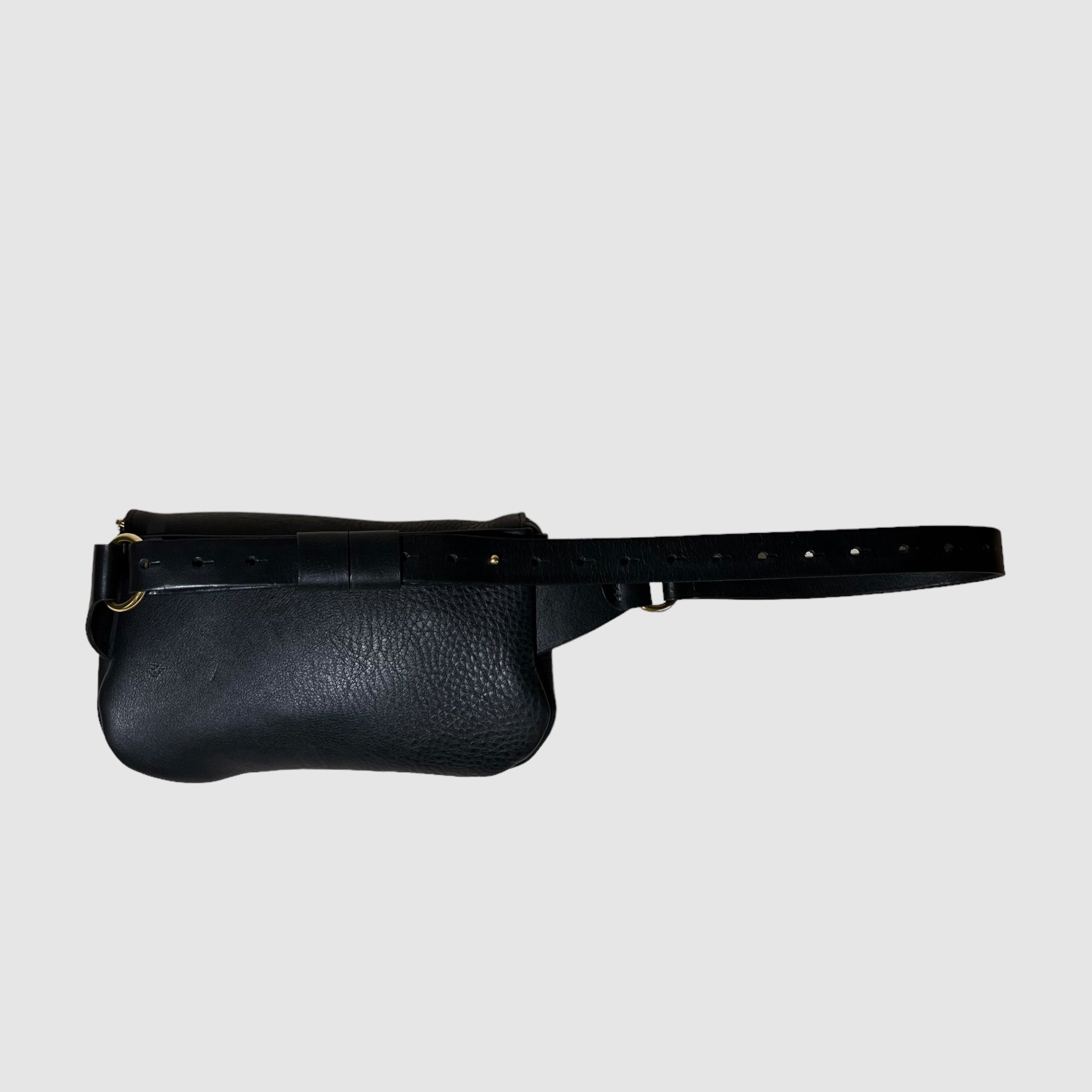SATCHEL // BELT BAG // BLACK CHAP