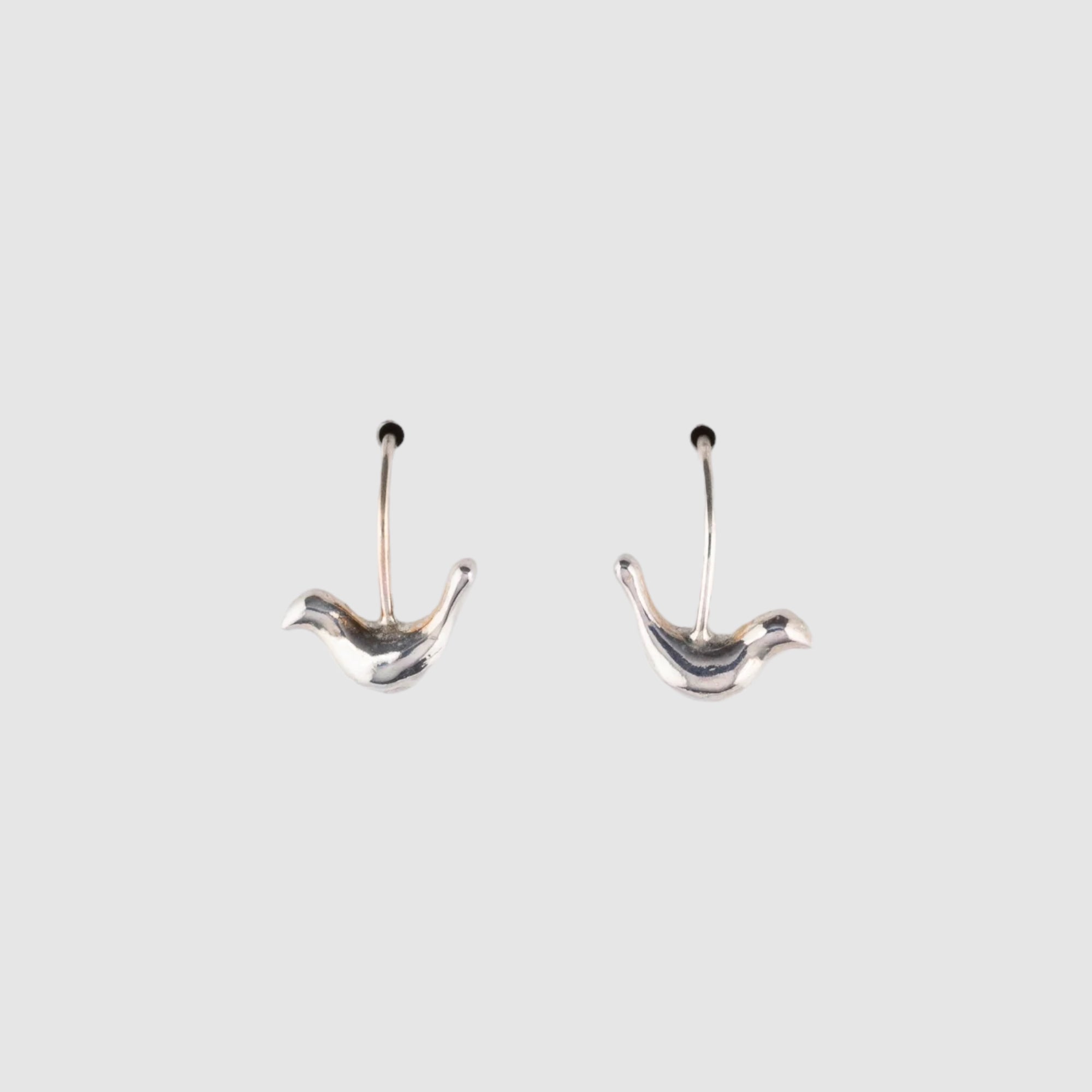 FOLK BIRD // SILVER EARRINGS