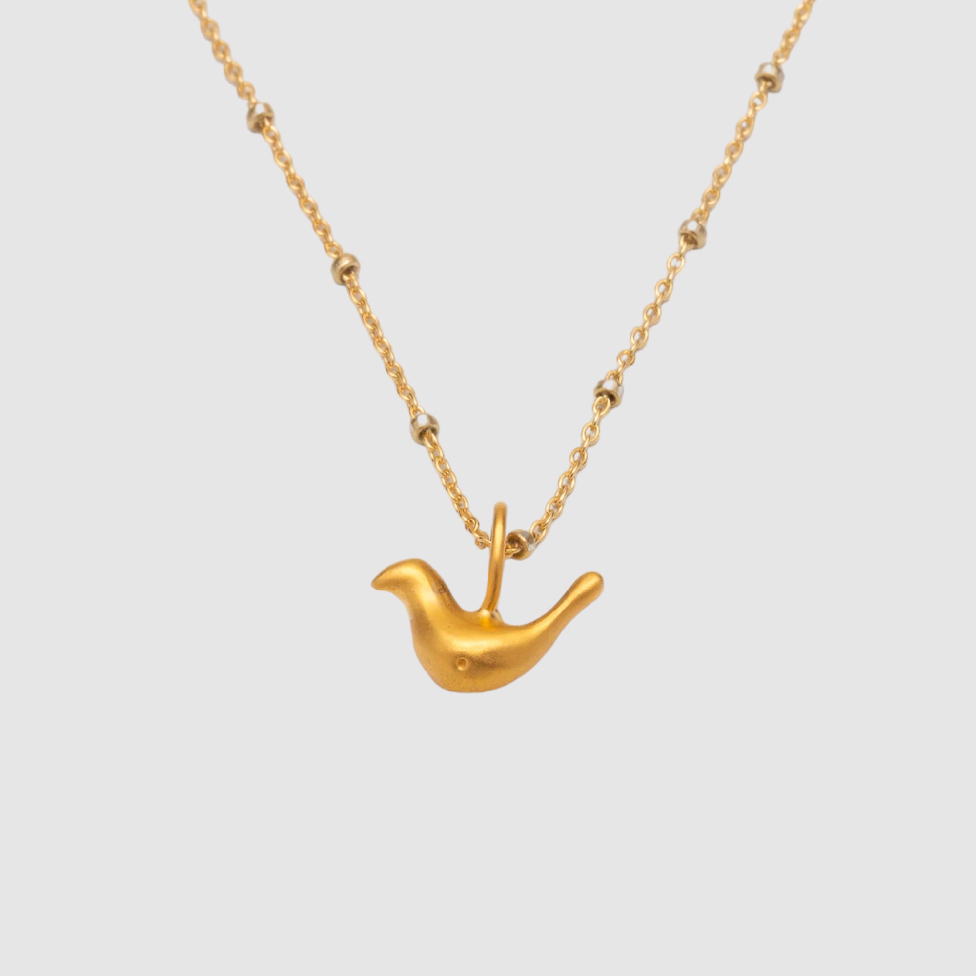 FOLK BIRD // VERMEIL NECKLACE