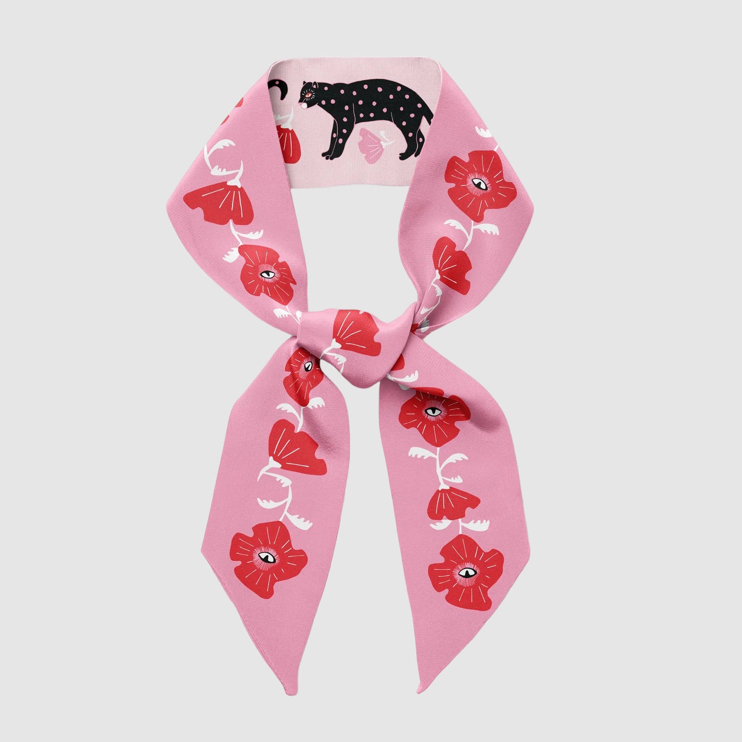 CENTINELLE TWILLY SCARF // POPPY AND POLKA CAT