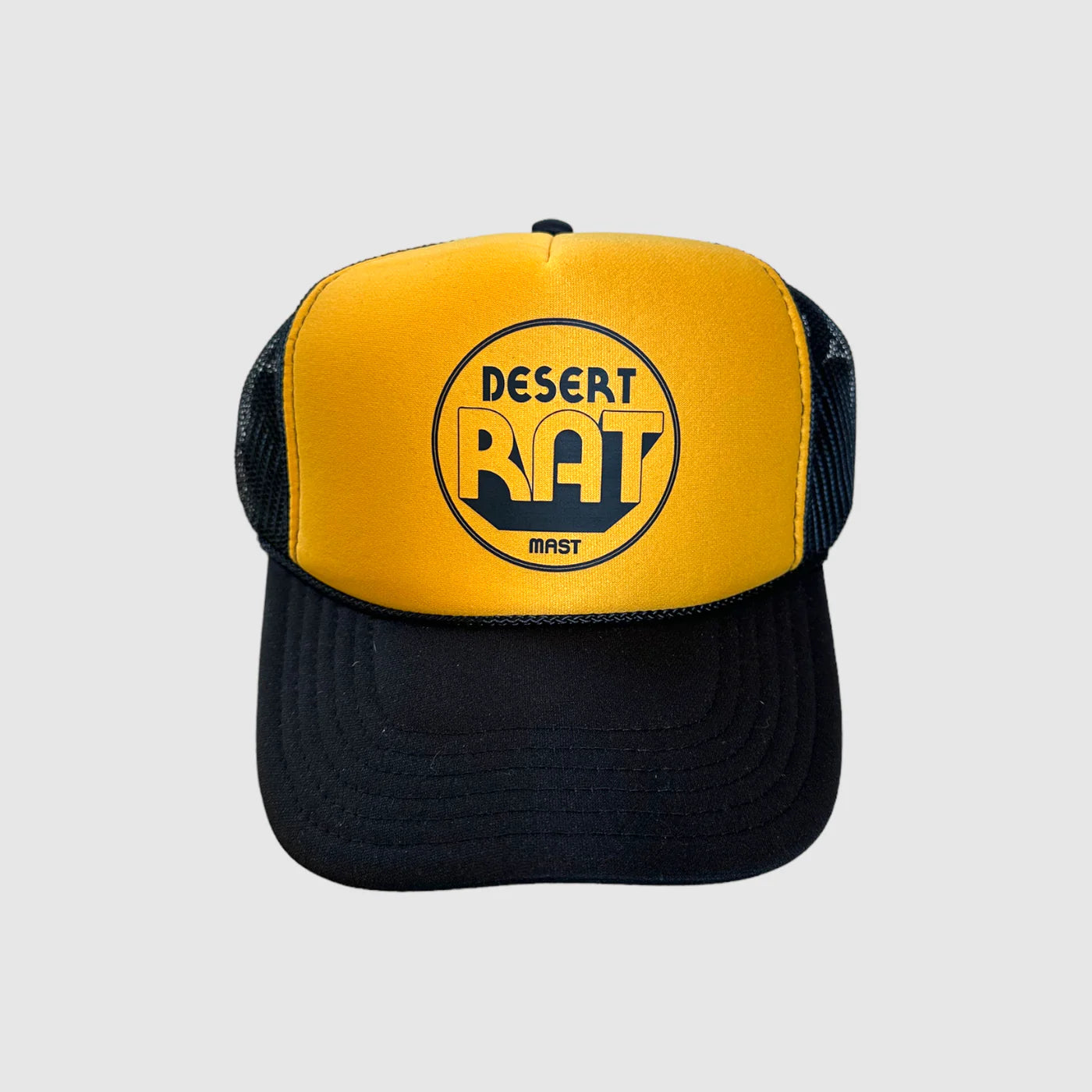 DESERT RAT // TRUCKER HAT // GOLD & BLACK