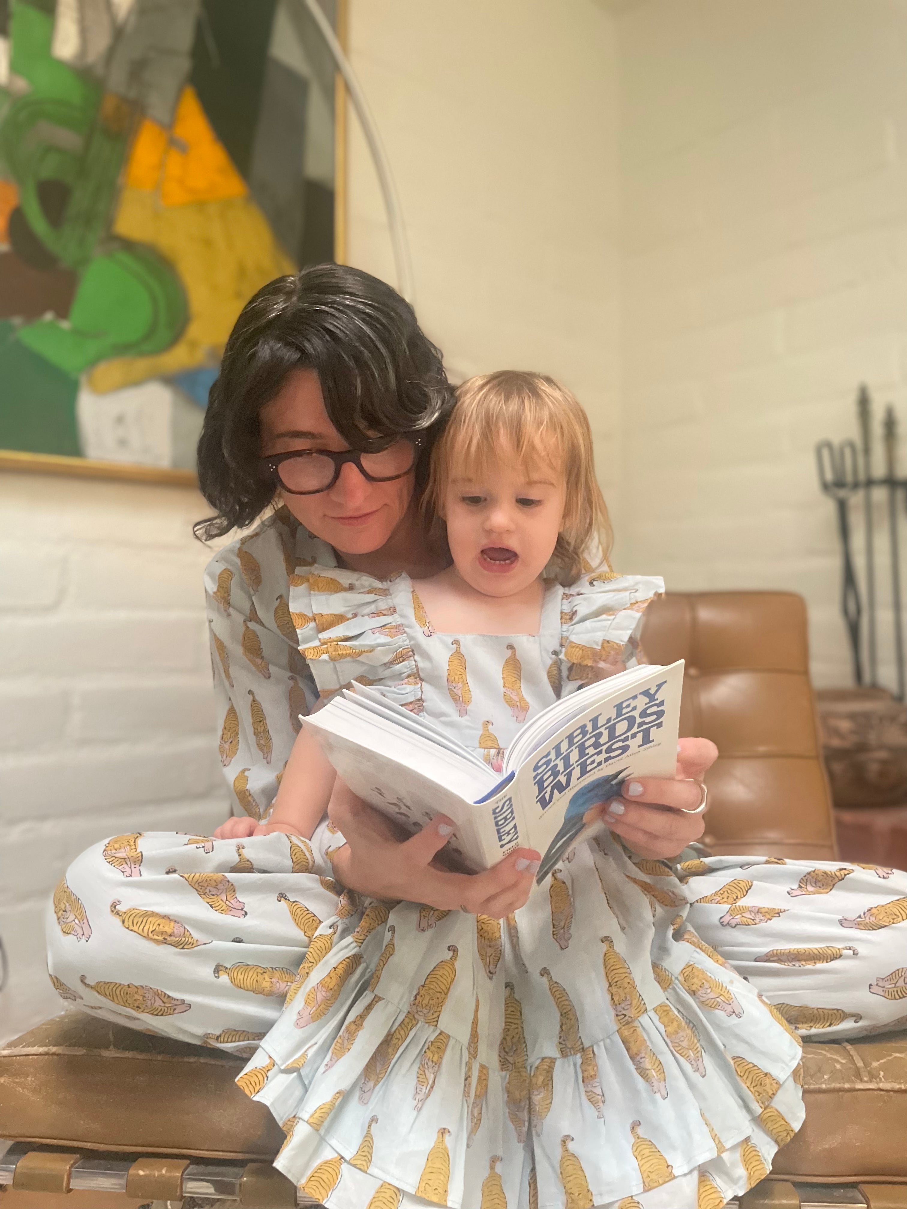 BABY FRILL SLEEVE DRESS // TIGERS