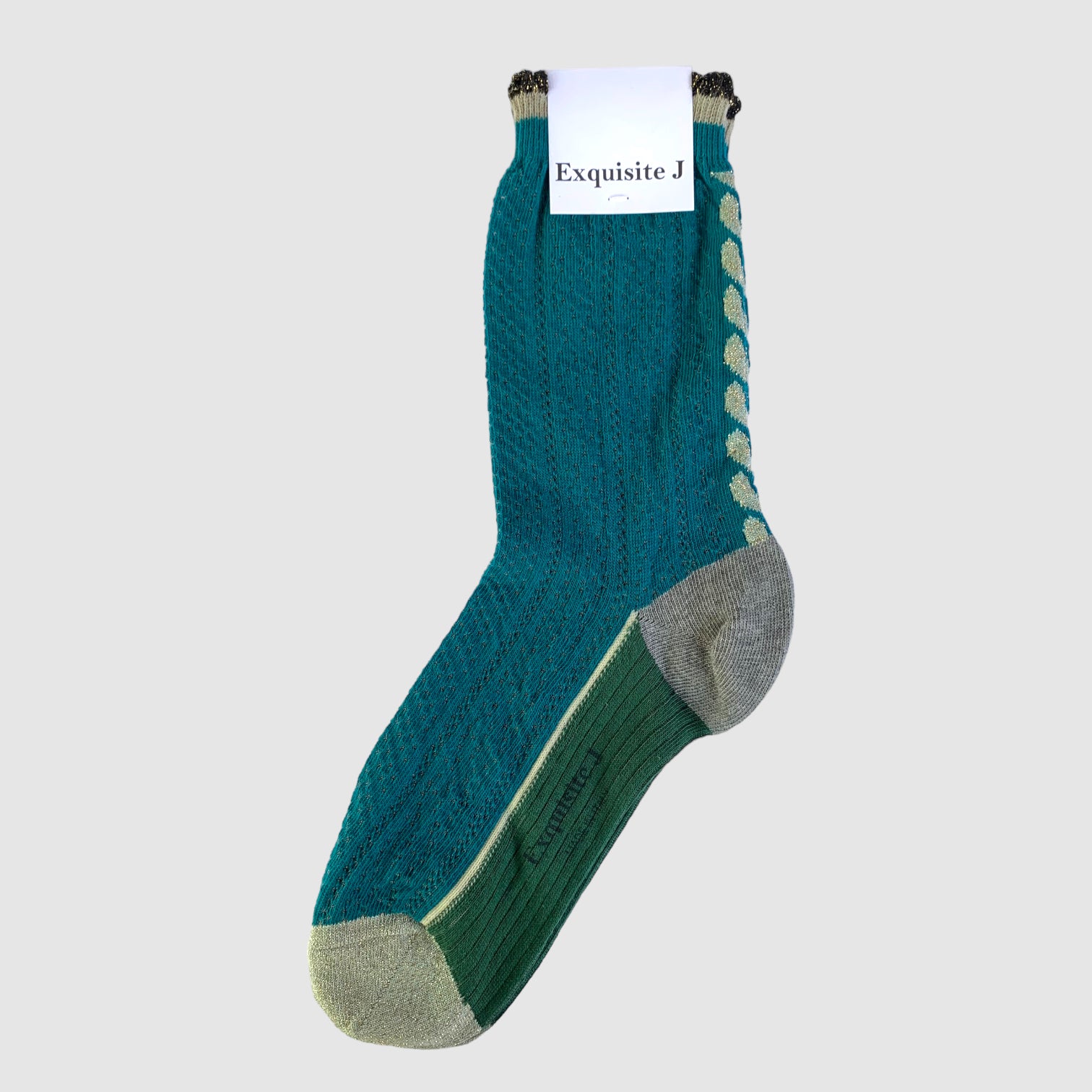 EXQUISITE J SOCKS // PIPPY HOBBY // TEAL