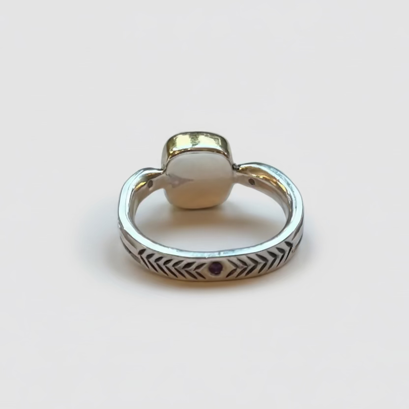 DOUBLE ARROW RING // OPAL