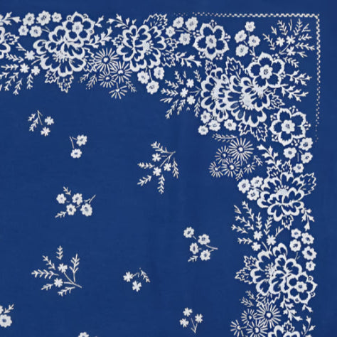 COTTON FIELD BANDANA // AZURE BLUE