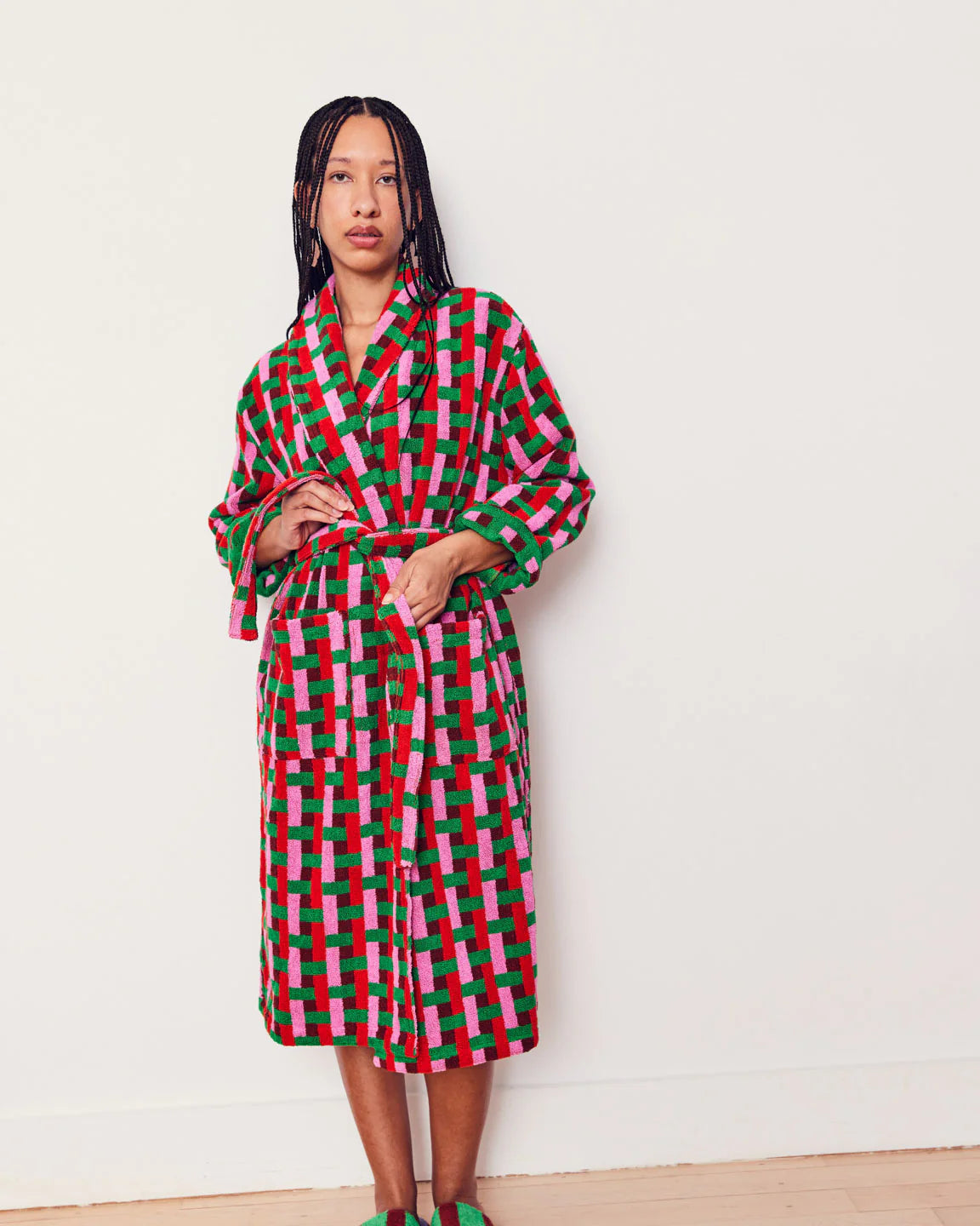 BATHROBE // RED WEAVE