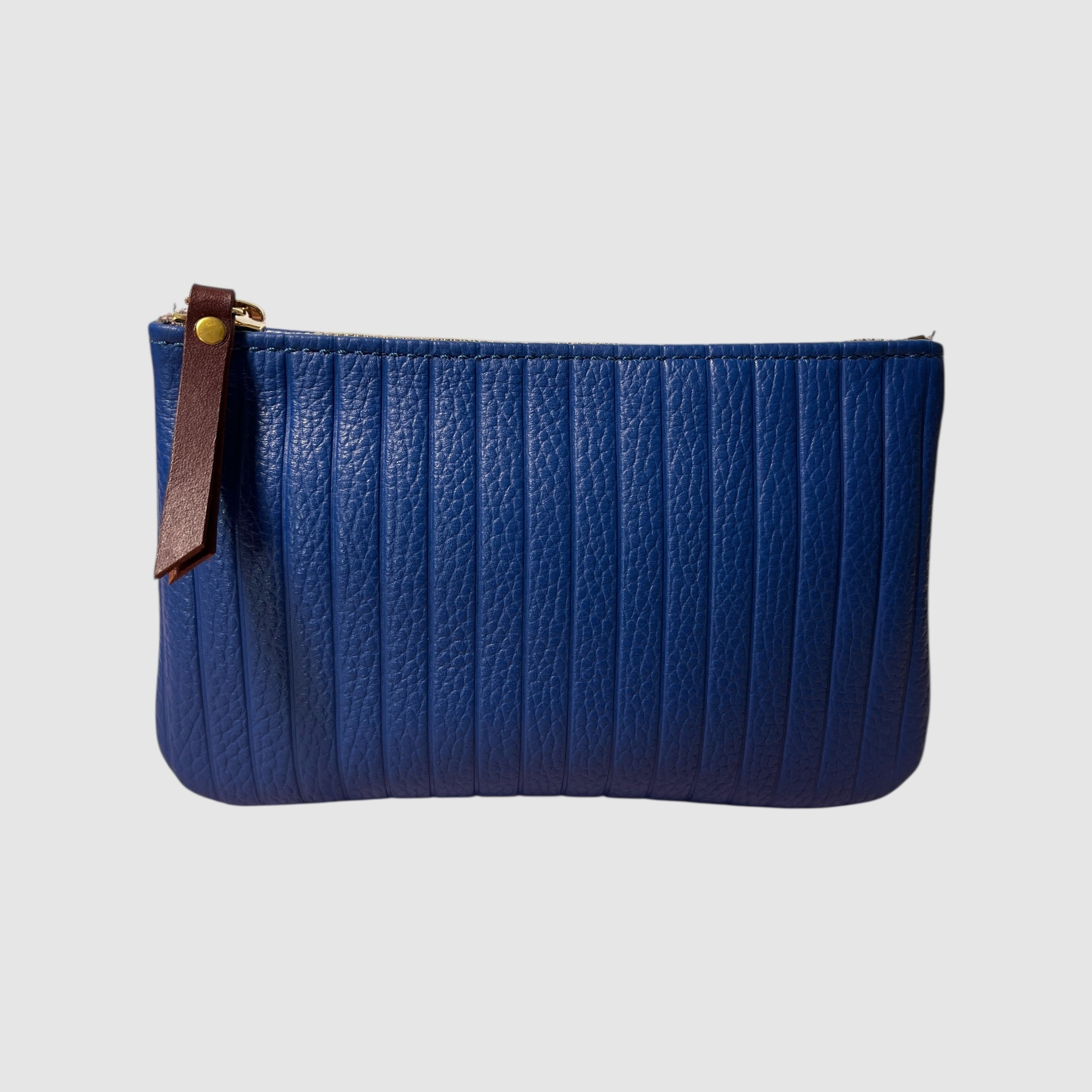 LONG ZIPPER WALLET // COBALT LINES