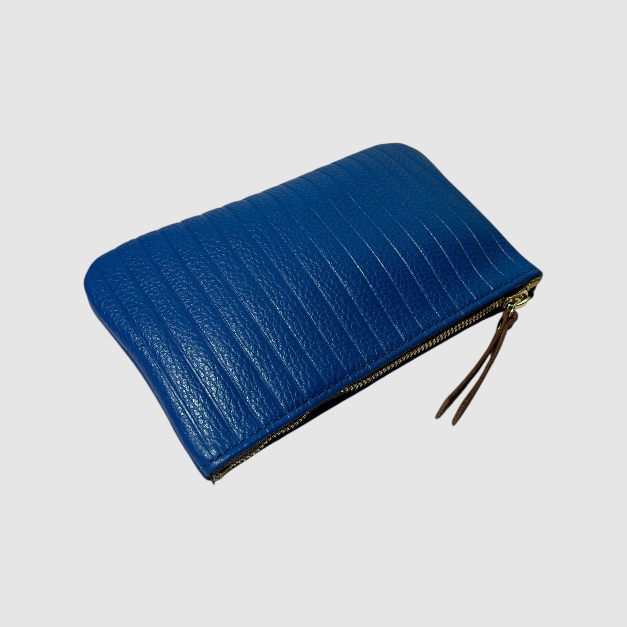 LONG ZIPPER WALLET // COBALT LINES