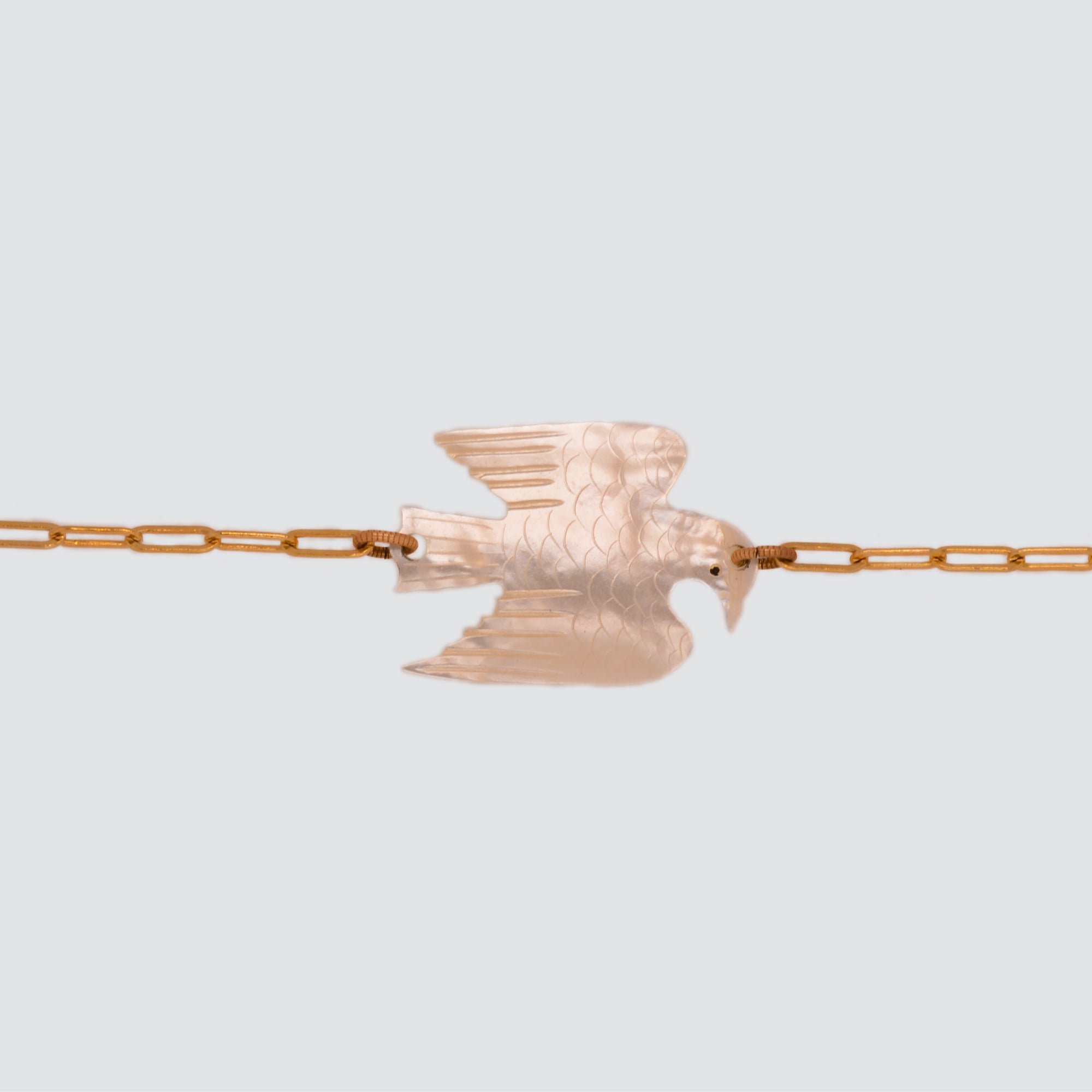 POESIA DEL MAR // BRACELET // MOTHER OF PEARL // BIRD