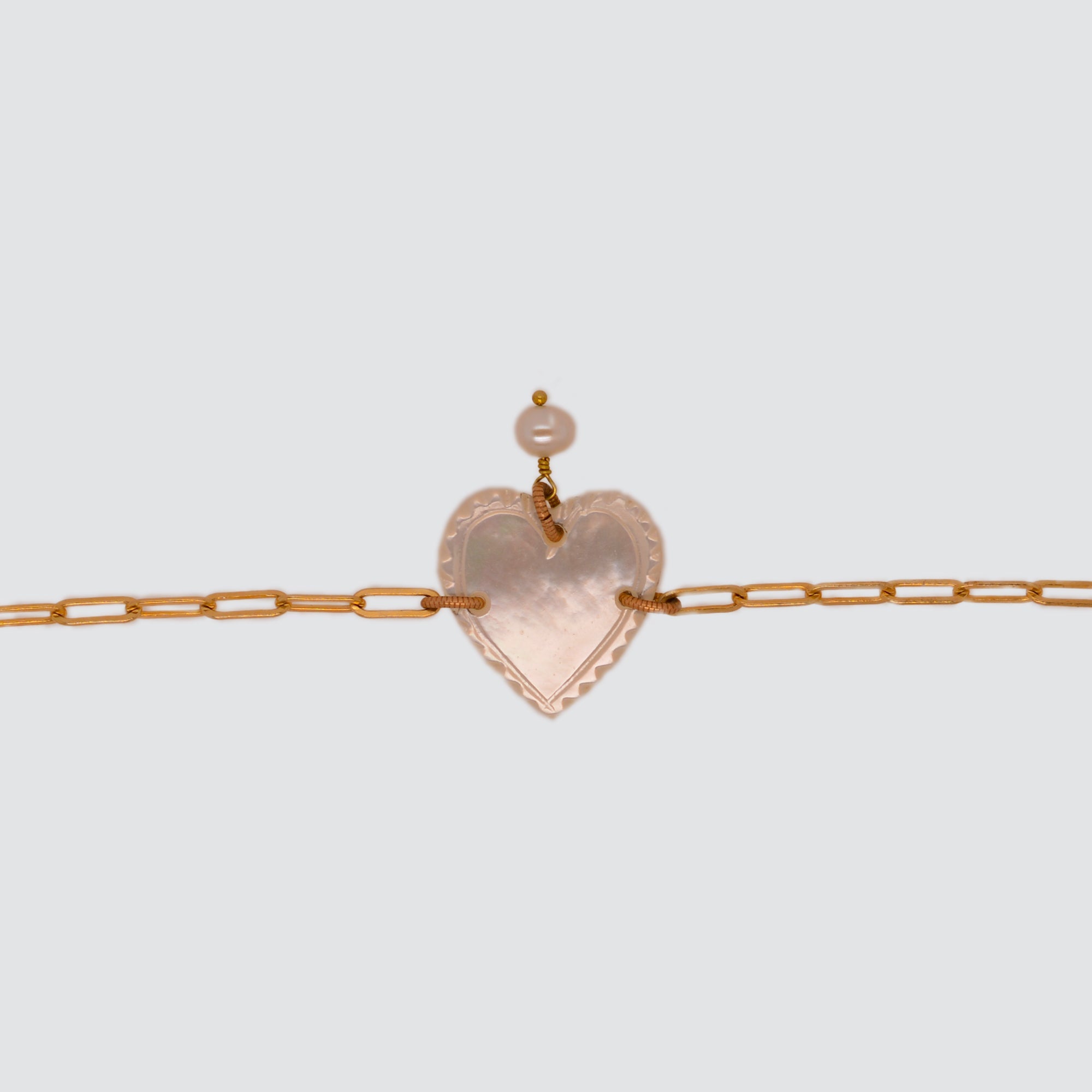 POESIA DEL MAR // BRACELET // MOTHER OF PEARL // HEART