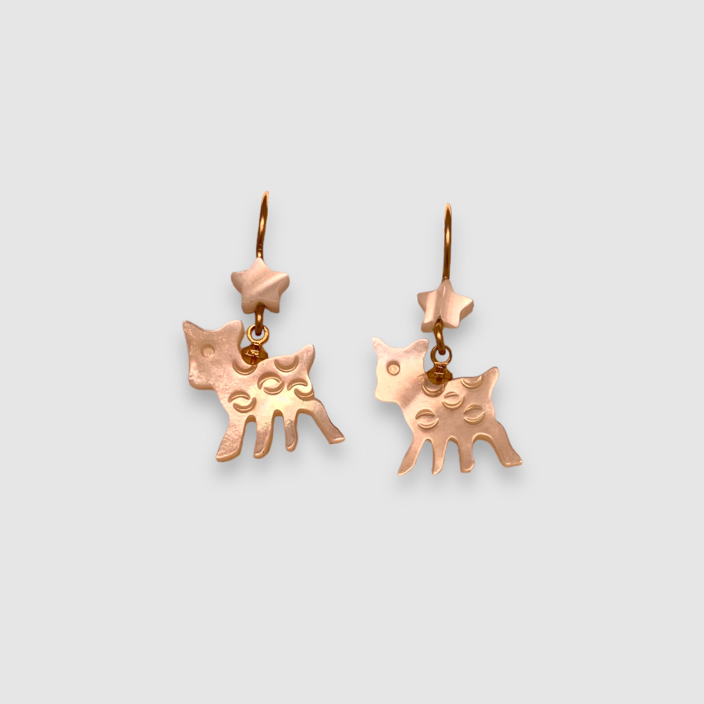 POESIA DEL MAR // EARRINGS // MOTHER OF PEARL // STAR  // DEER