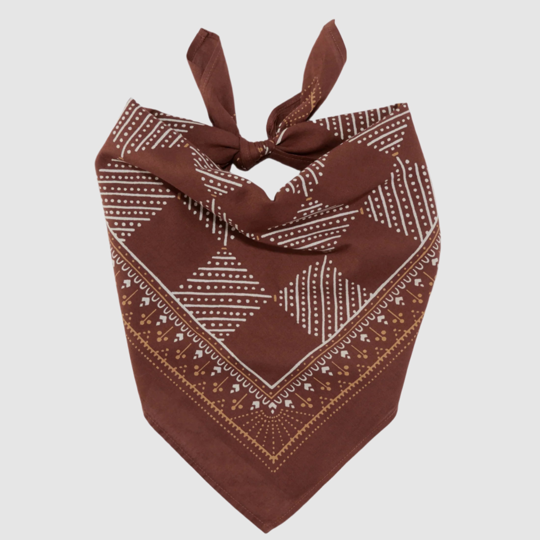 COTTON CHECKER BANDANA // COCOA