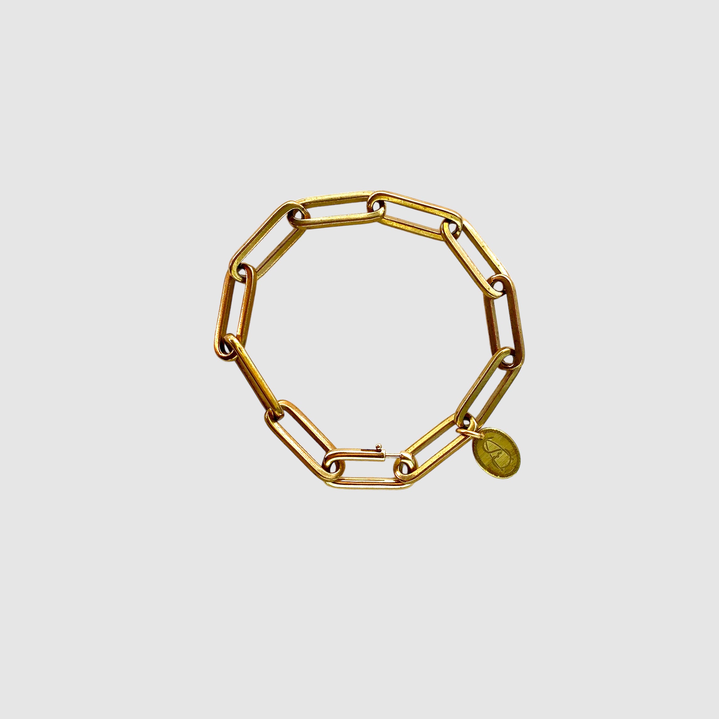 DELUXE // BRACELET // SOLID BRASS // HEAVY PAPERCLIP